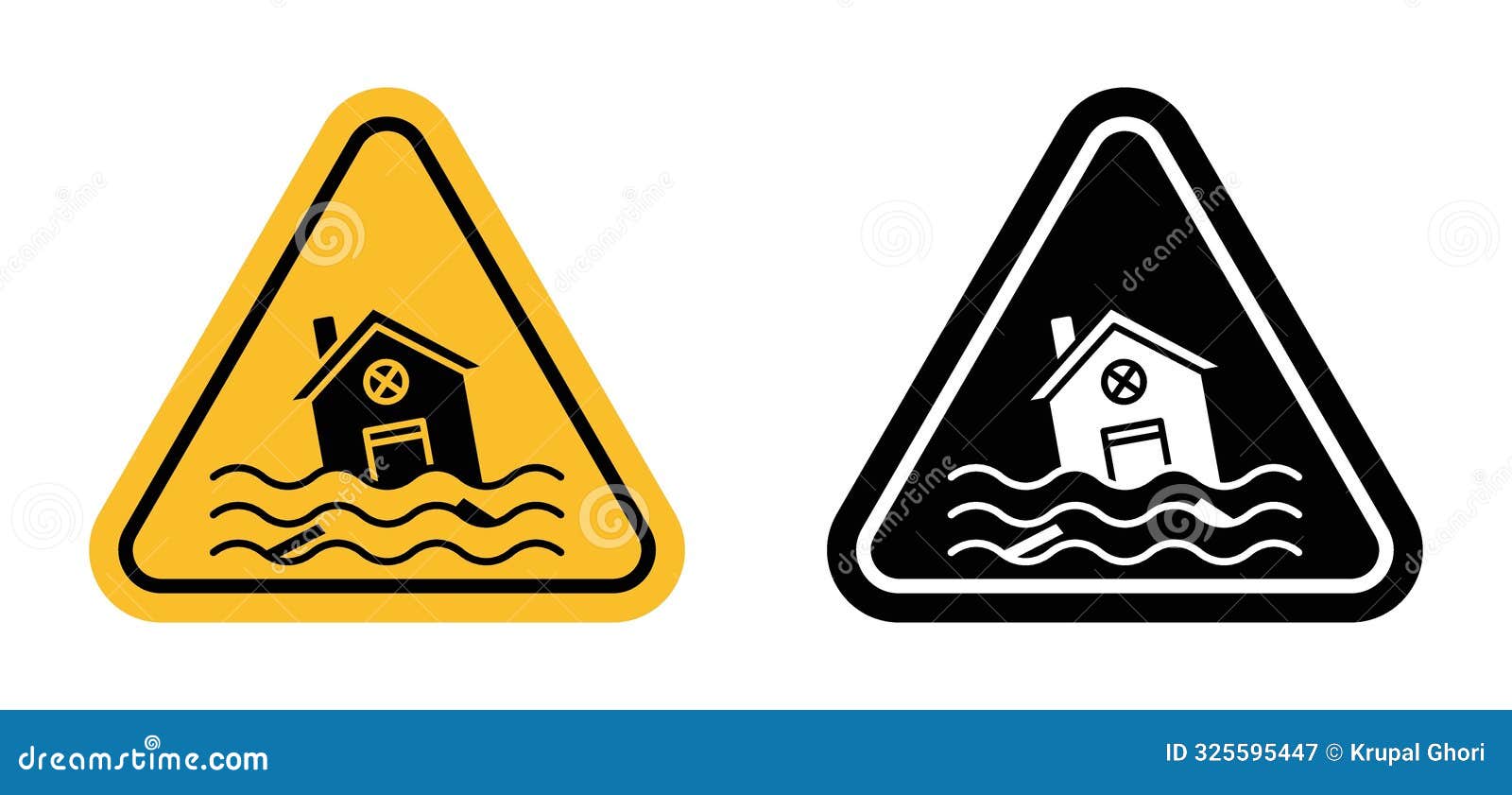 flood disaster warning sign promote safety in flood-prone areas