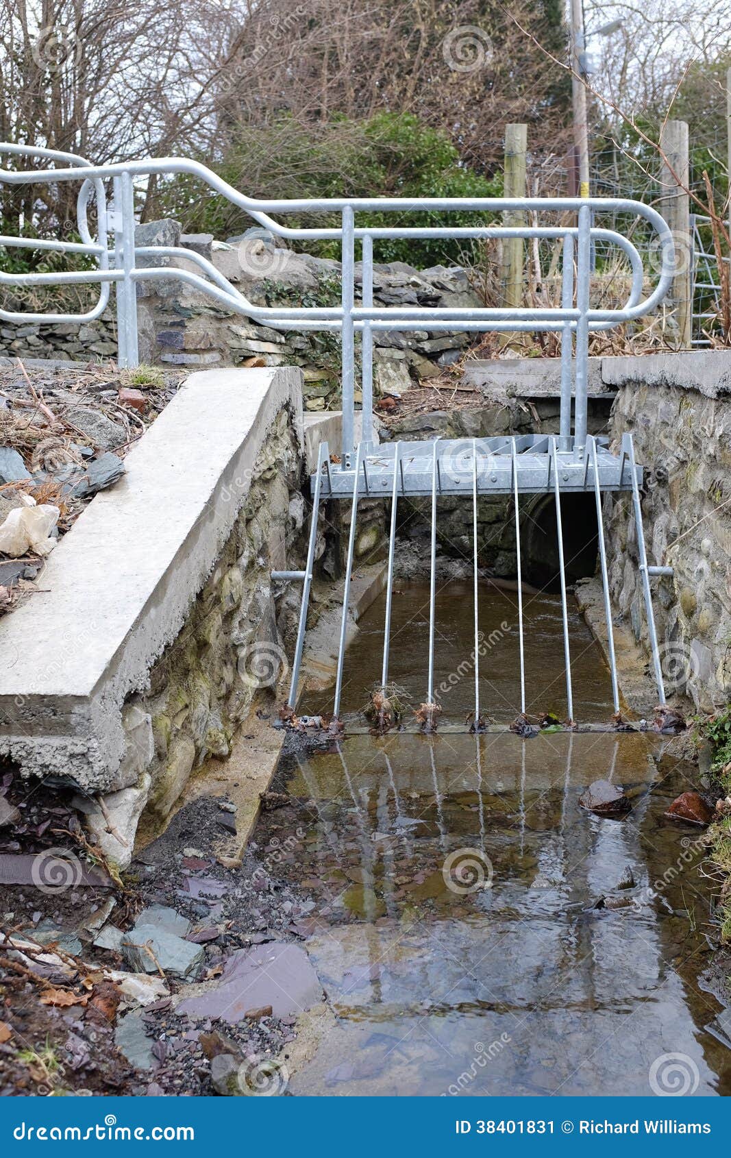 Flood Prevention Grill. Stock Image 38401831