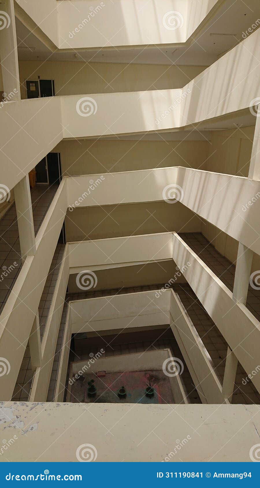 8 floor building with emergency stairs