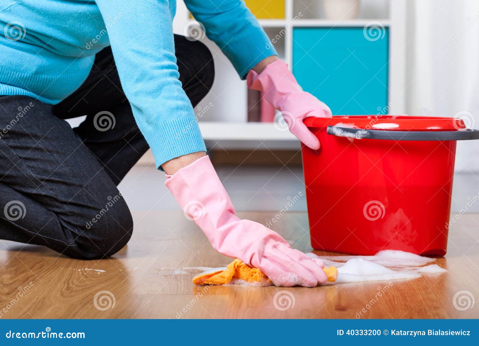 Floor cleaning stock photo. Image of house, people, household 40333200