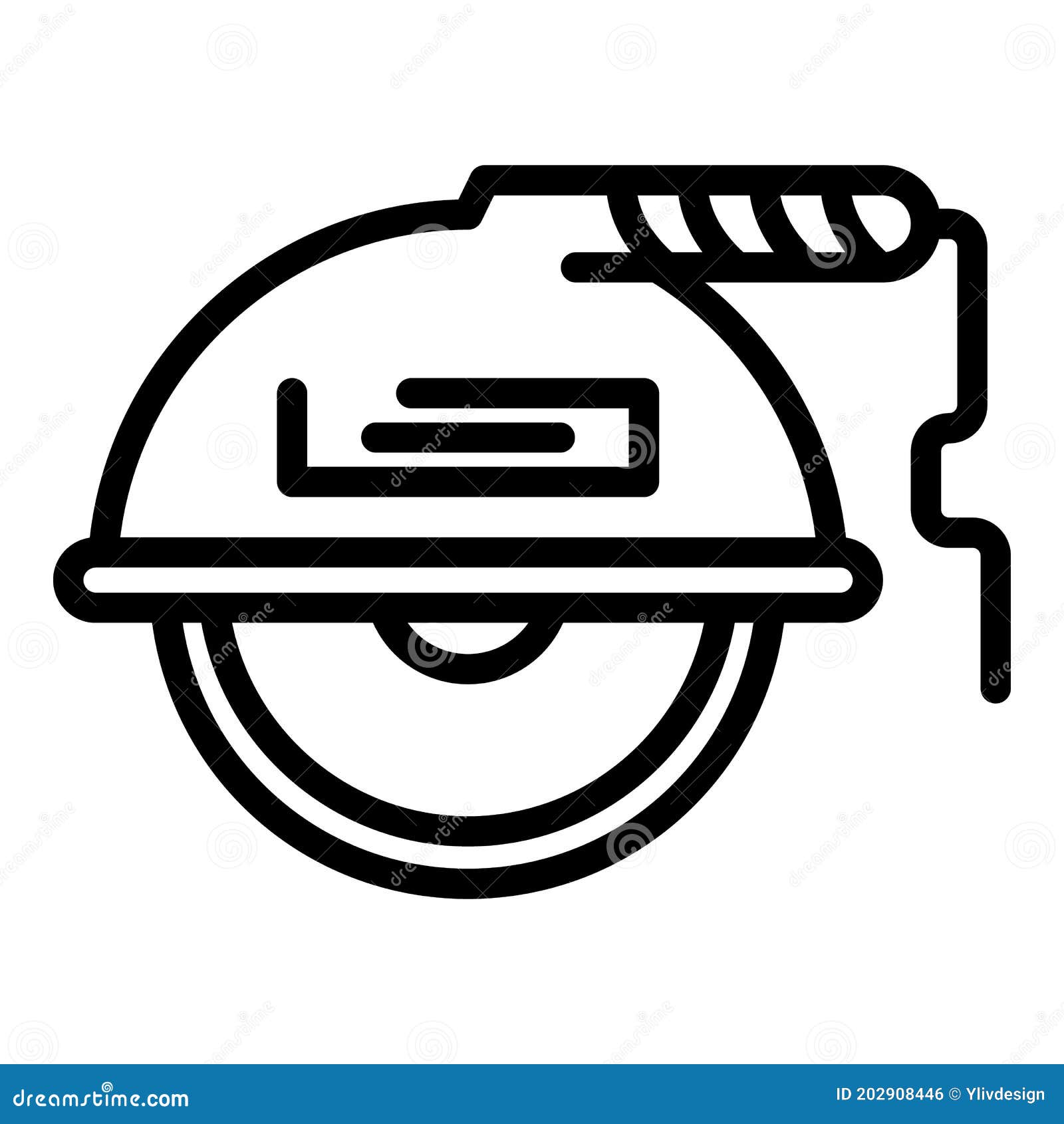 floor grinding machine icon, outline style