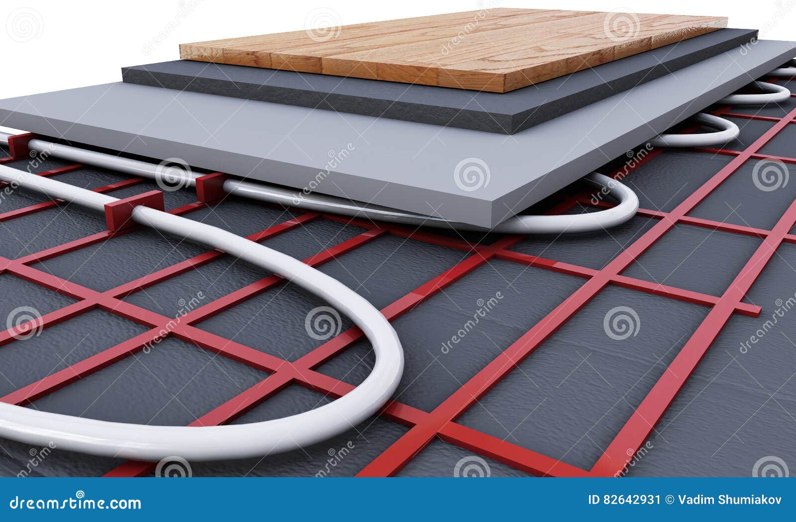 Floor Heating System We See Layers Of Insulation For Heating 3