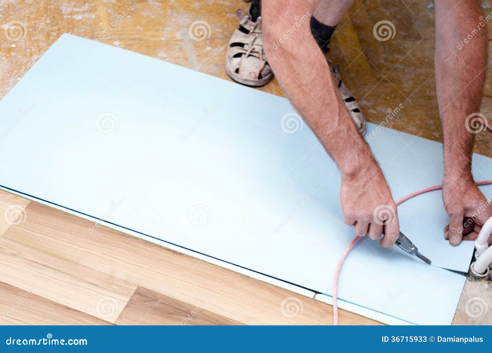 Floor installation stock image. Image of floor, install - 36715933