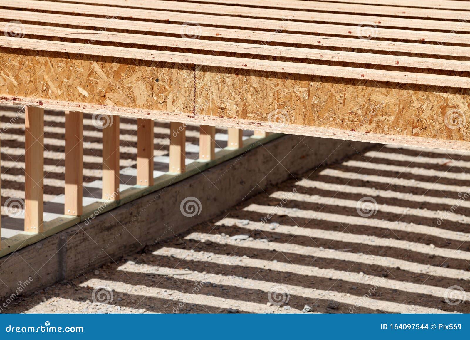 Silent Style Floor Joists, Made from Engineered Wood, in the Floor of