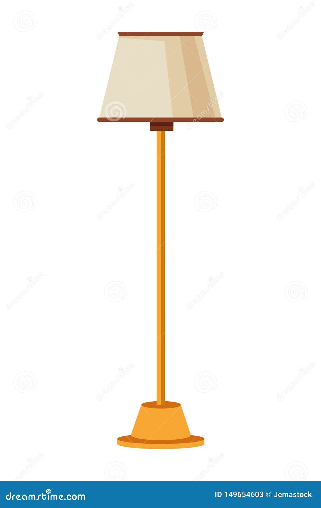 Floor Lamp Icon Cartoon Isolated Stock Vector - Illustration of lamp, icon:  149654603