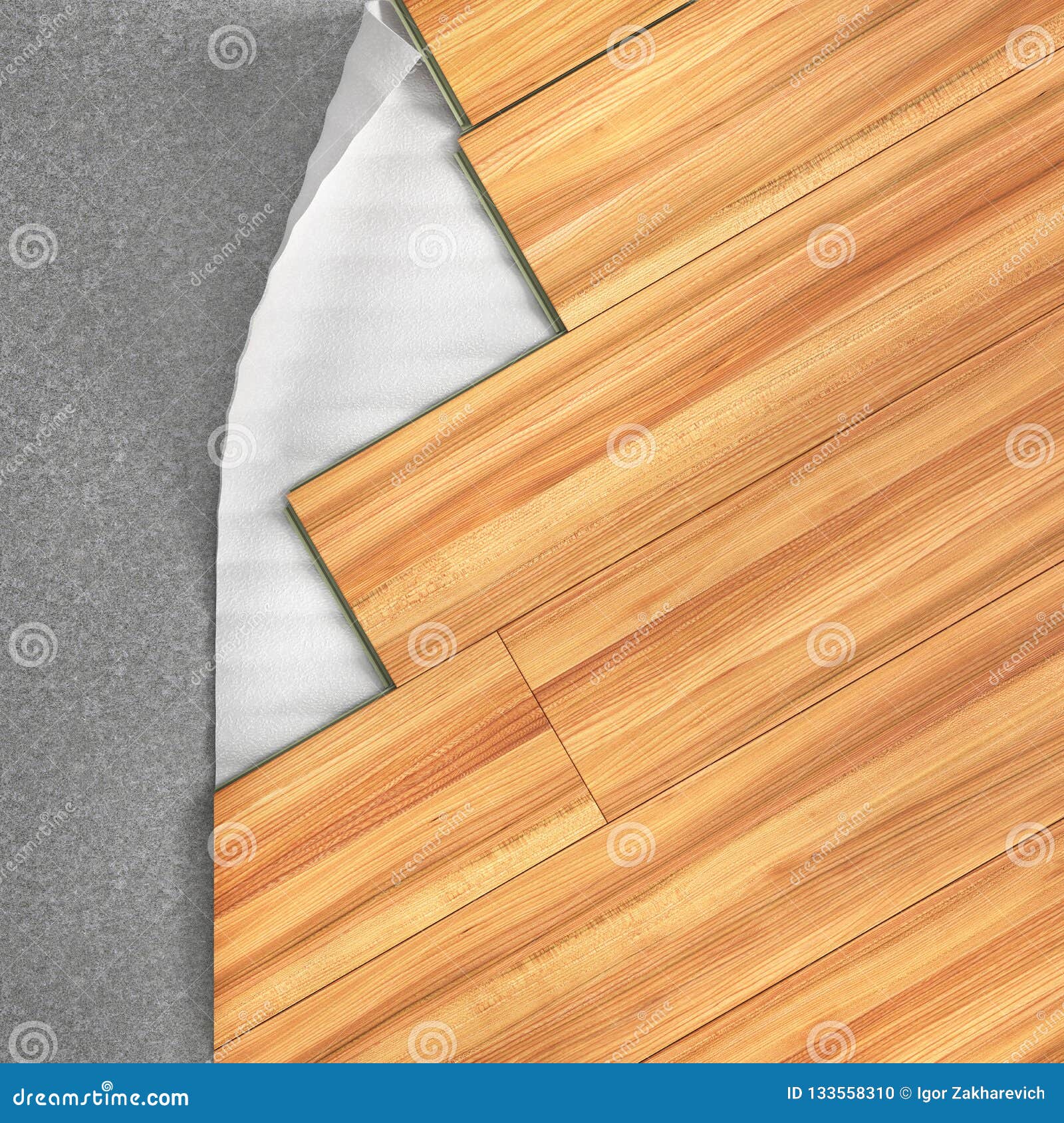 Floor Layers. Laminate Floor Stock Illustration - Illustration of design,  decor: 133558310