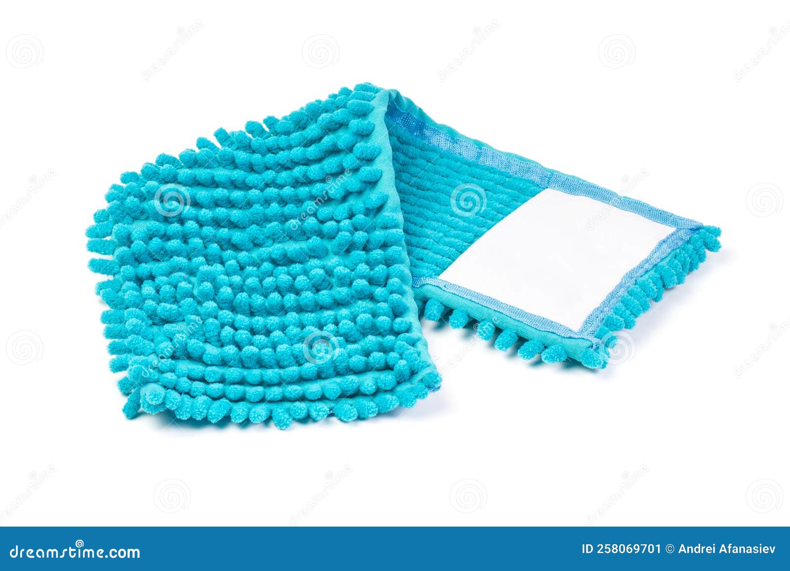 Floor Mop Cloth for Mopping the Floor Isolated on White Background