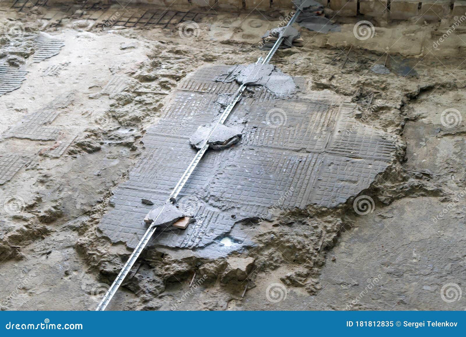 Concrete pads installation