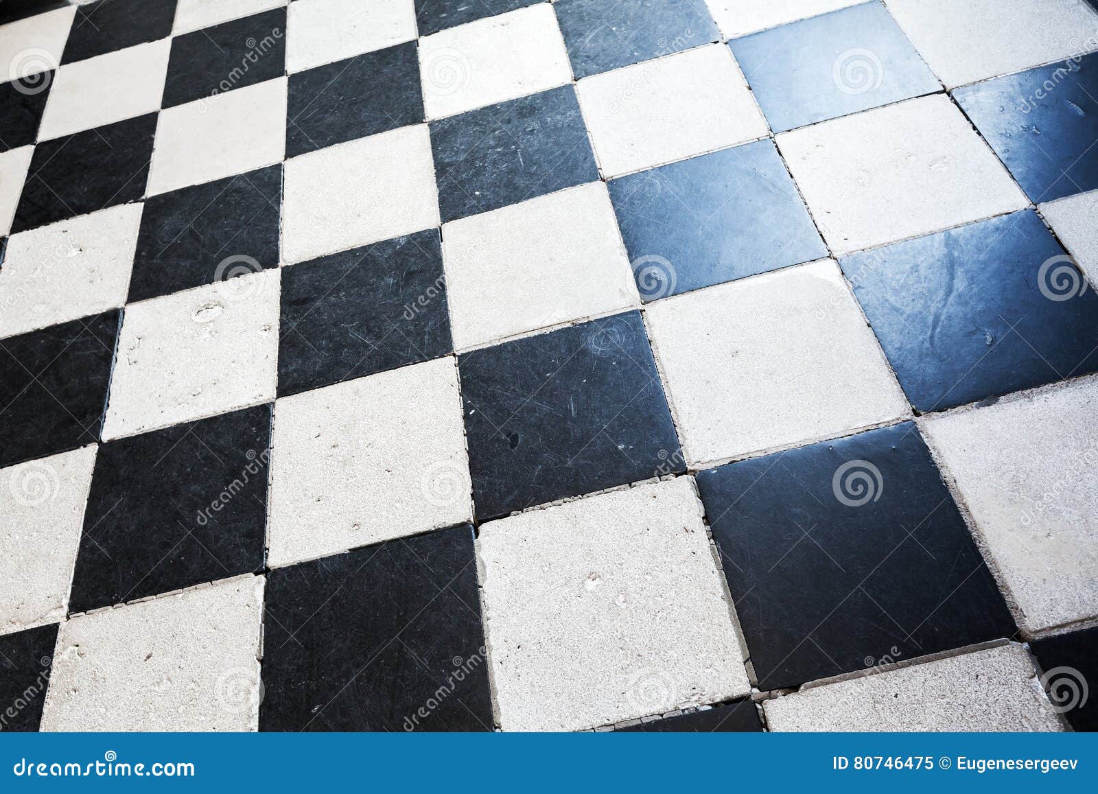 Floor Tiling with Checkered Pattern Stock Image - Image of design ...