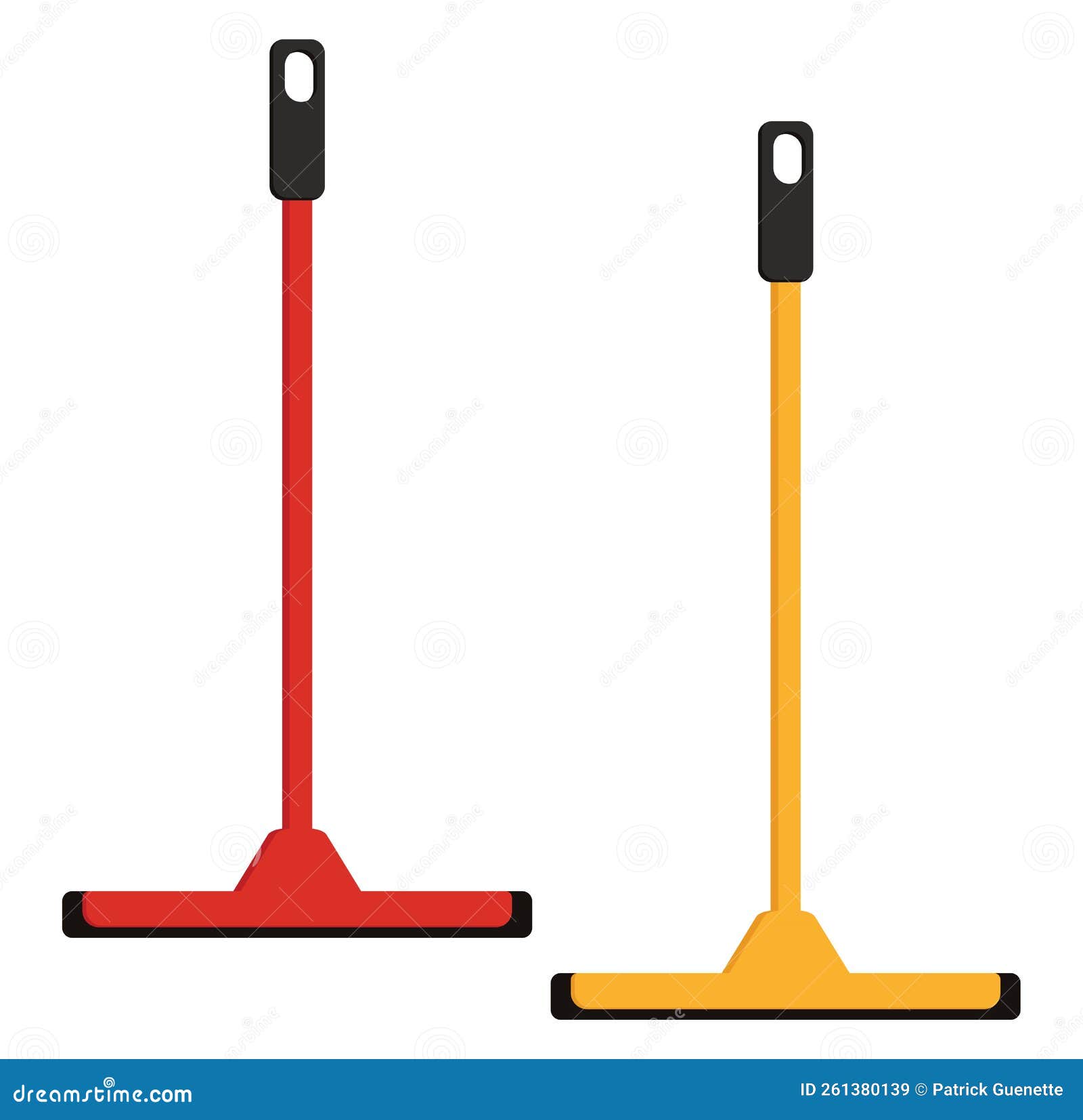 Floor wiper, icon stock vector. Illustration of windows 261380139