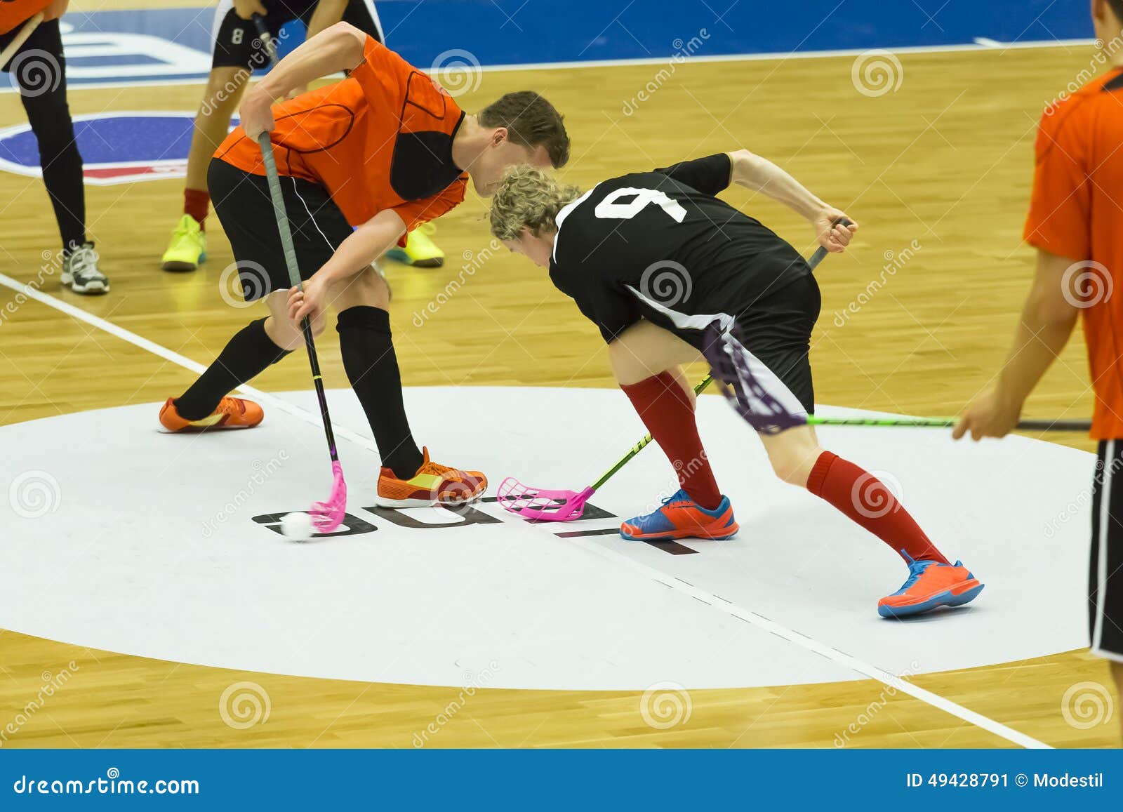 Floorball editorial photo. Image of ball, shoot, male 49428791