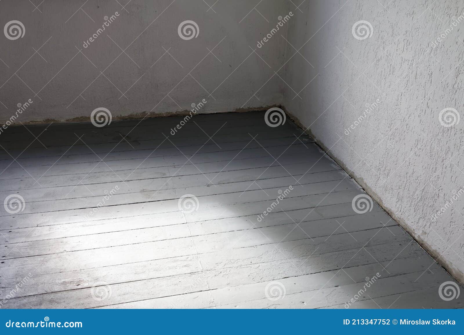 Floorboards in an Empty Room Stock Photo Image of decoration, painted