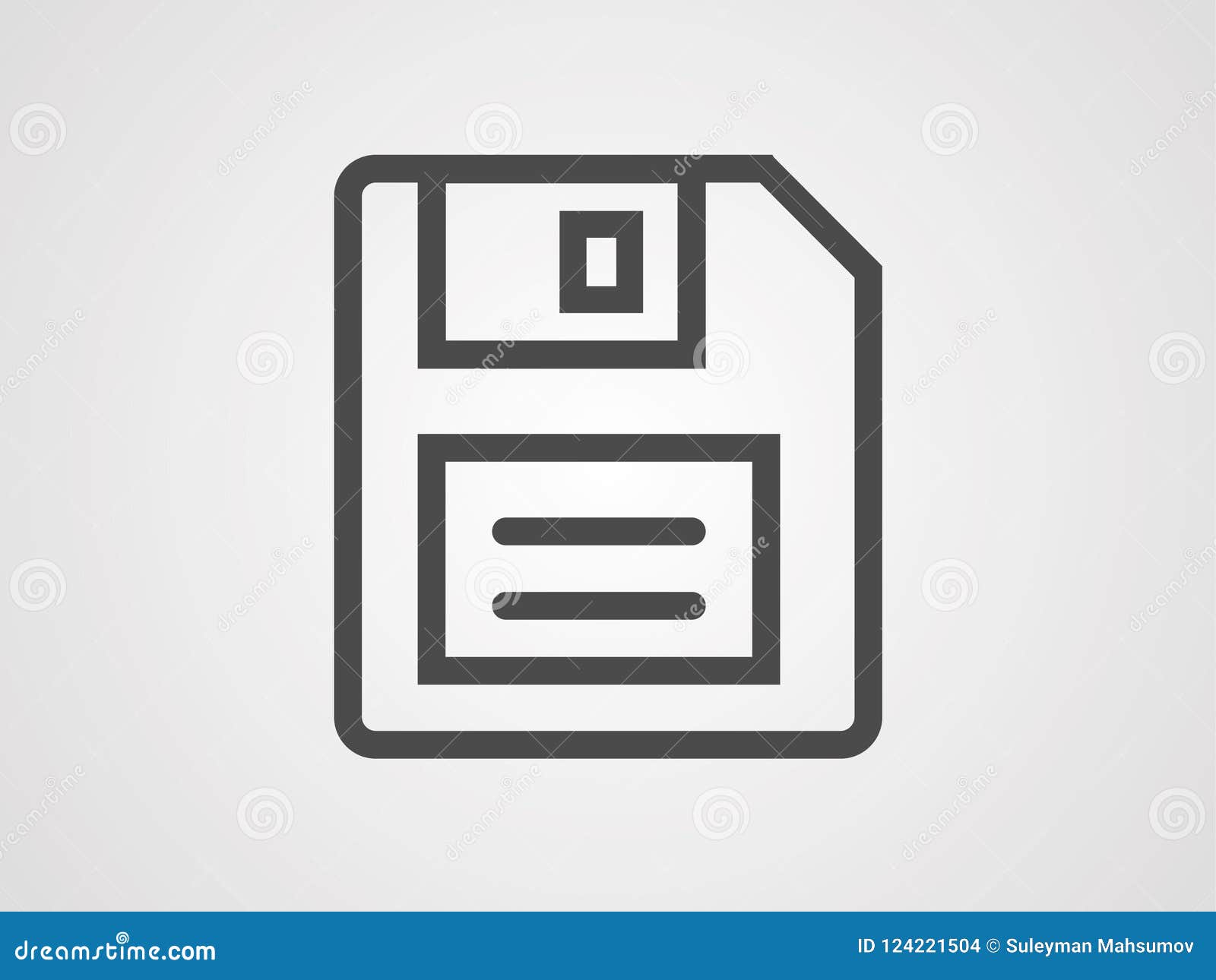 Floppy Disk Vector Icon Sign Symbol Stock Vector Illustration of