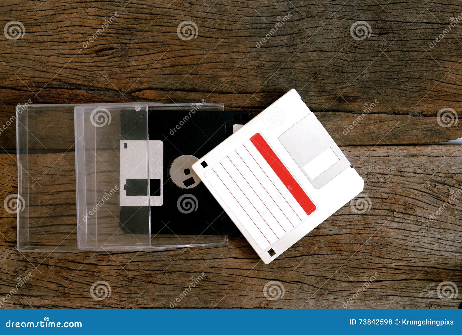 Floppy disk in box stock photo. Image of vintage, label 73842598