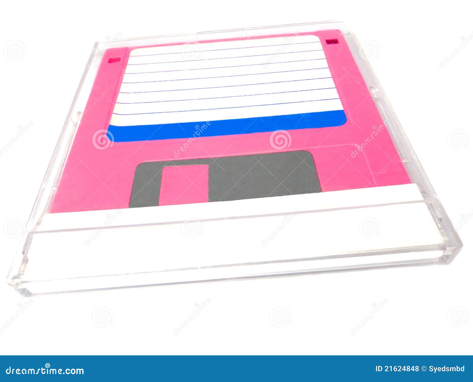 Floppy disk in a cover box stock photo. Image of file 21624848