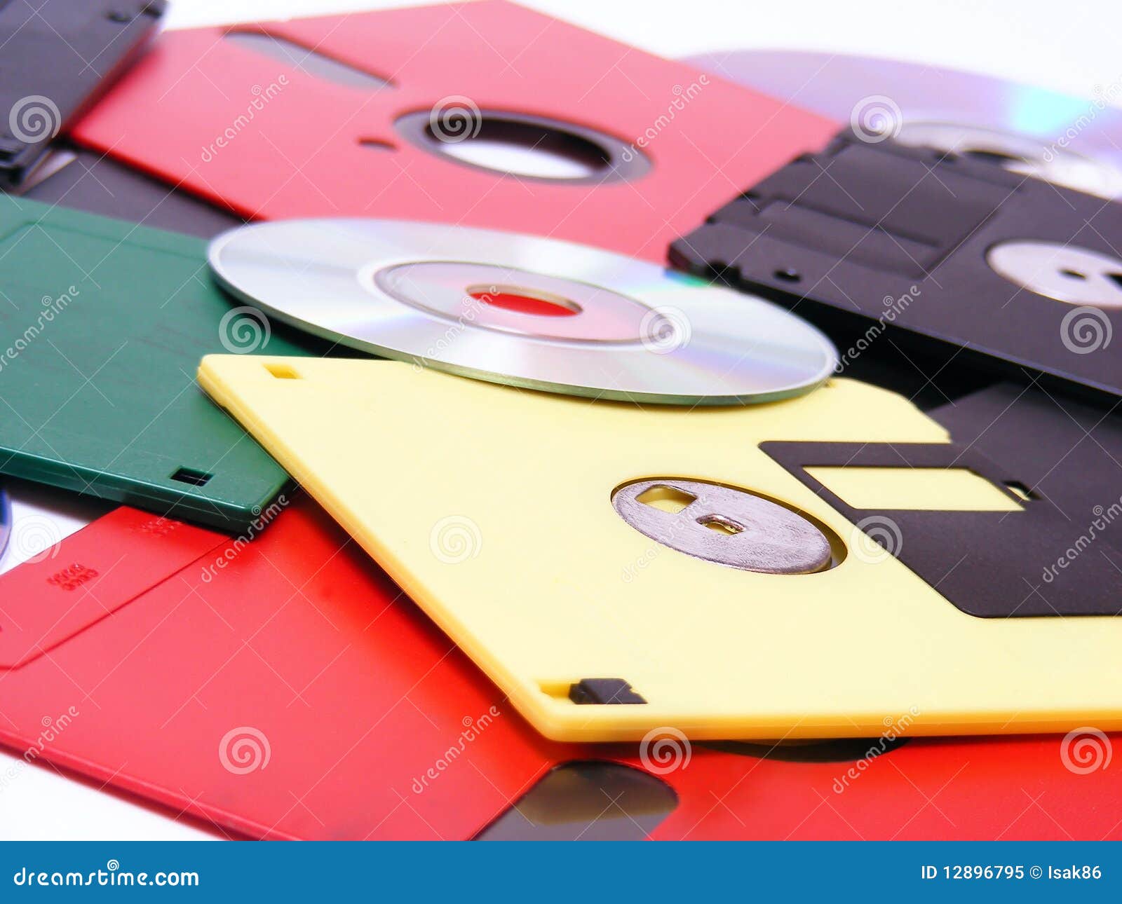 Floppy disks stock image. Image of money, computer, close 12896795