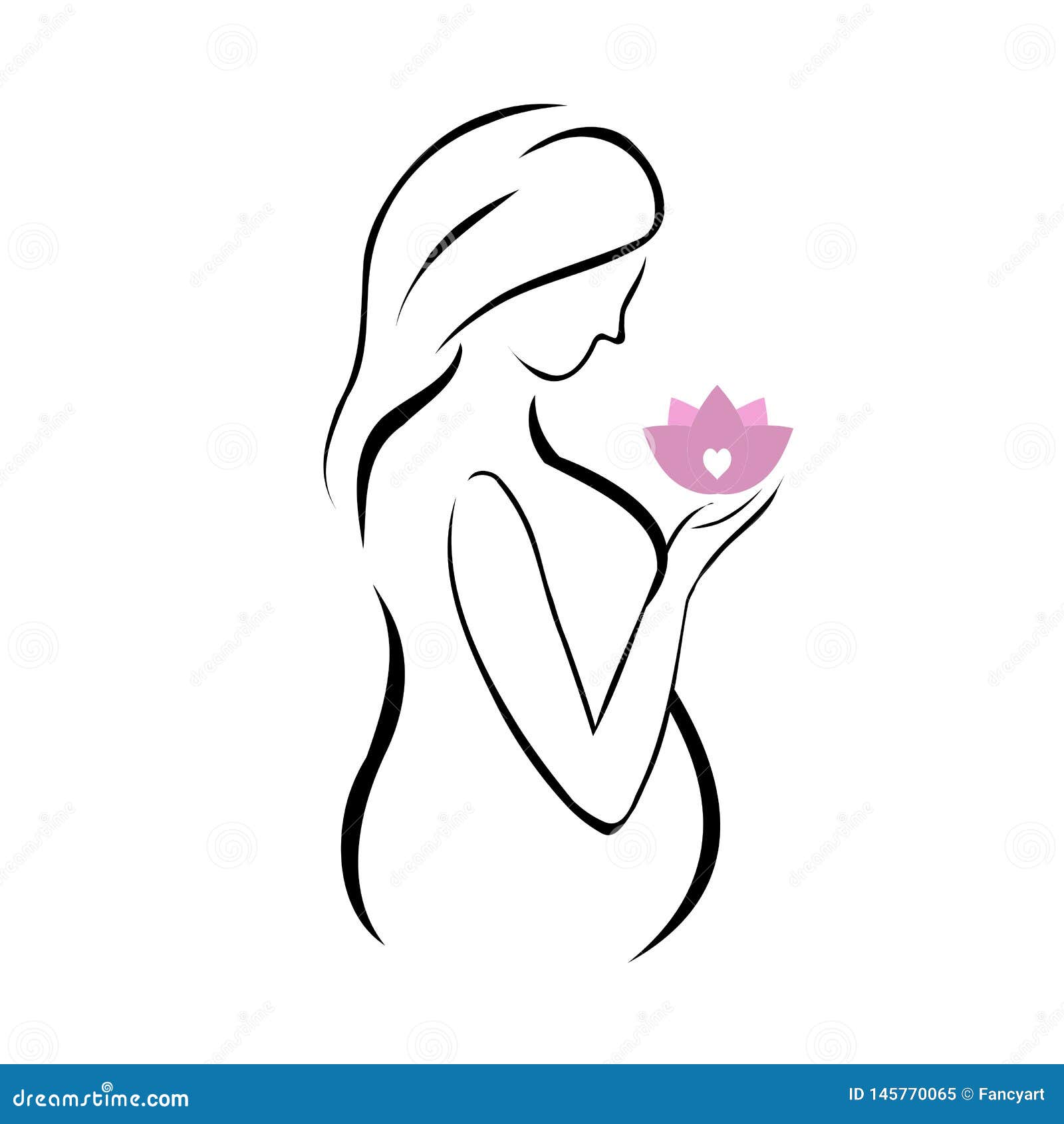 Flor De Loto Embarazada Del Rosa De La Tenencia De La Madre Ilustracion Del Vector Ilustracion De Parto Maternidad Flor De Loto Embarazada Del Rosa De La Tenencia De La Madre Ilustracion Del Vector Ilustracion De Parto Maternidad