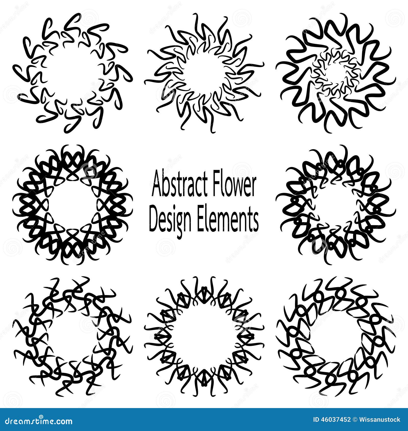 Flor vectorizada ilustración del vector. Ilustración de ornamento