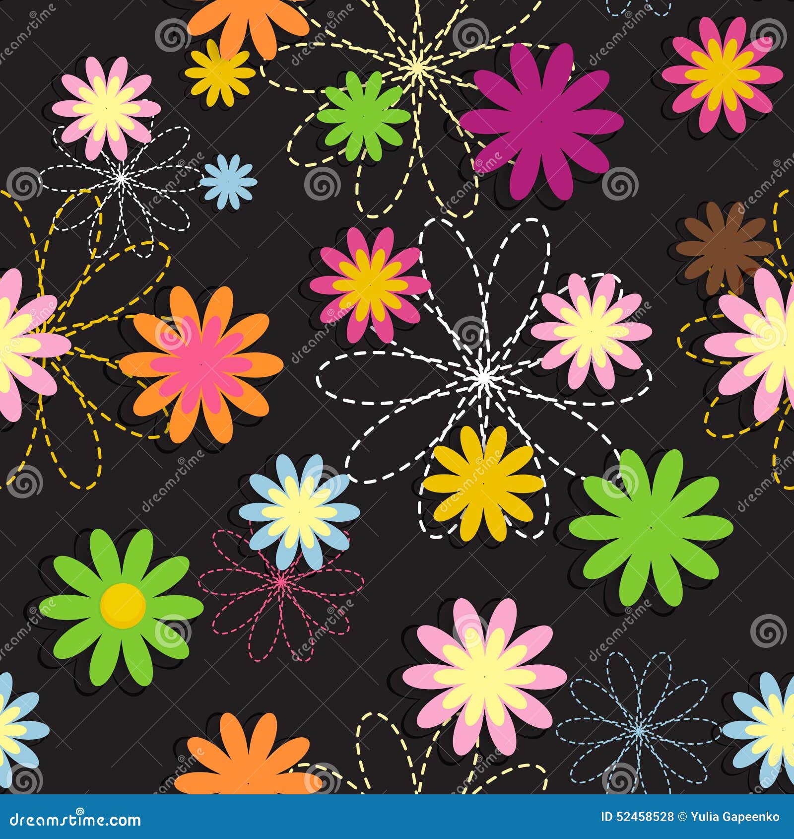 flora flower seamless pattern  