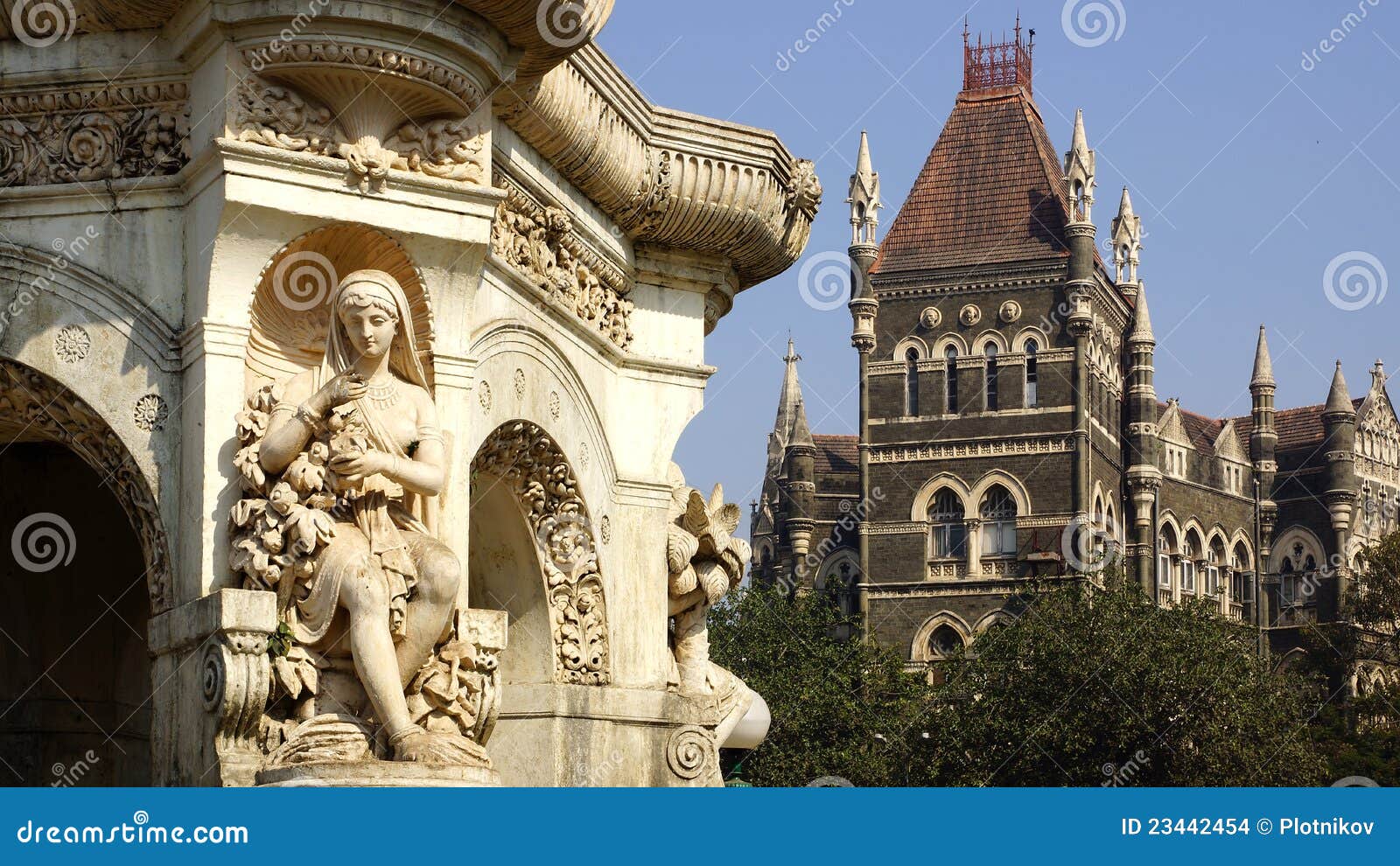 Flora Fountain in Mumbai, India Stock Photo Image of landmark
