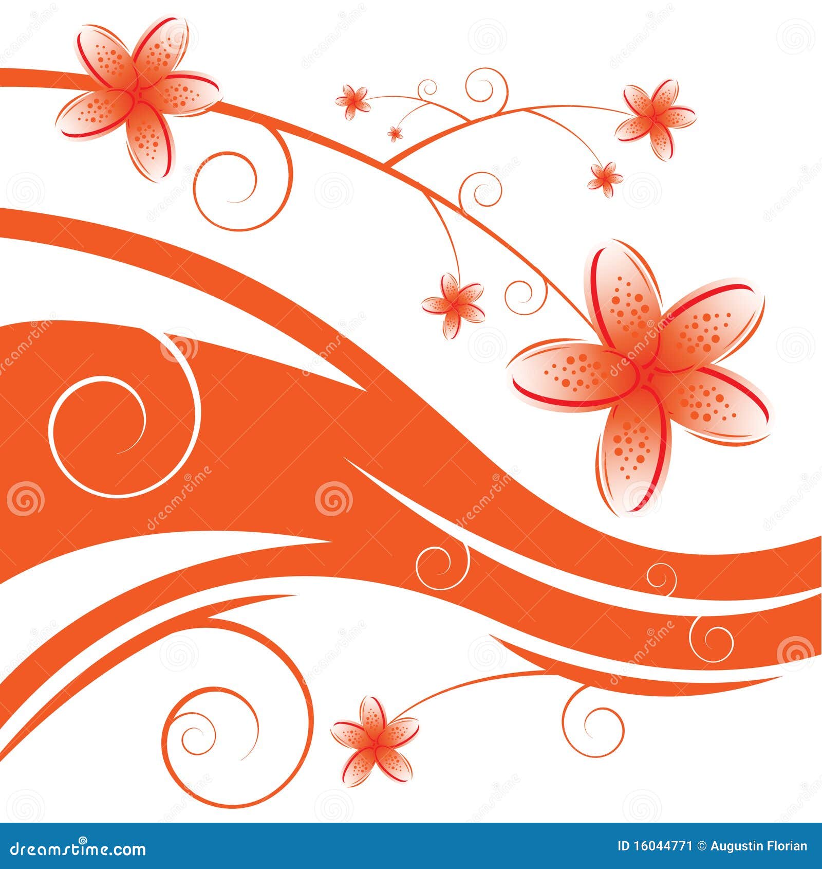 Floral background stock vector. Illustration of autumn - 16044771