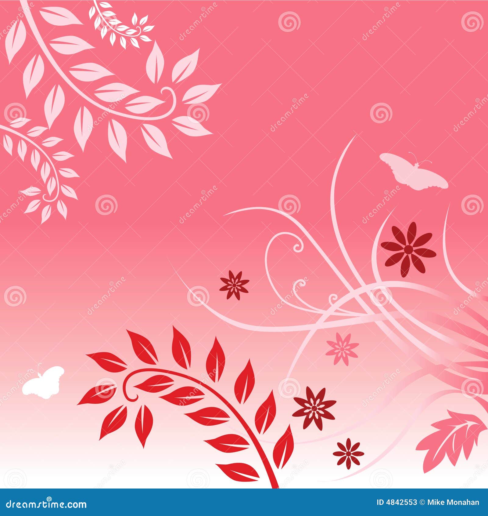 Floral Background stock vector. Illustration of flowers - 4842553