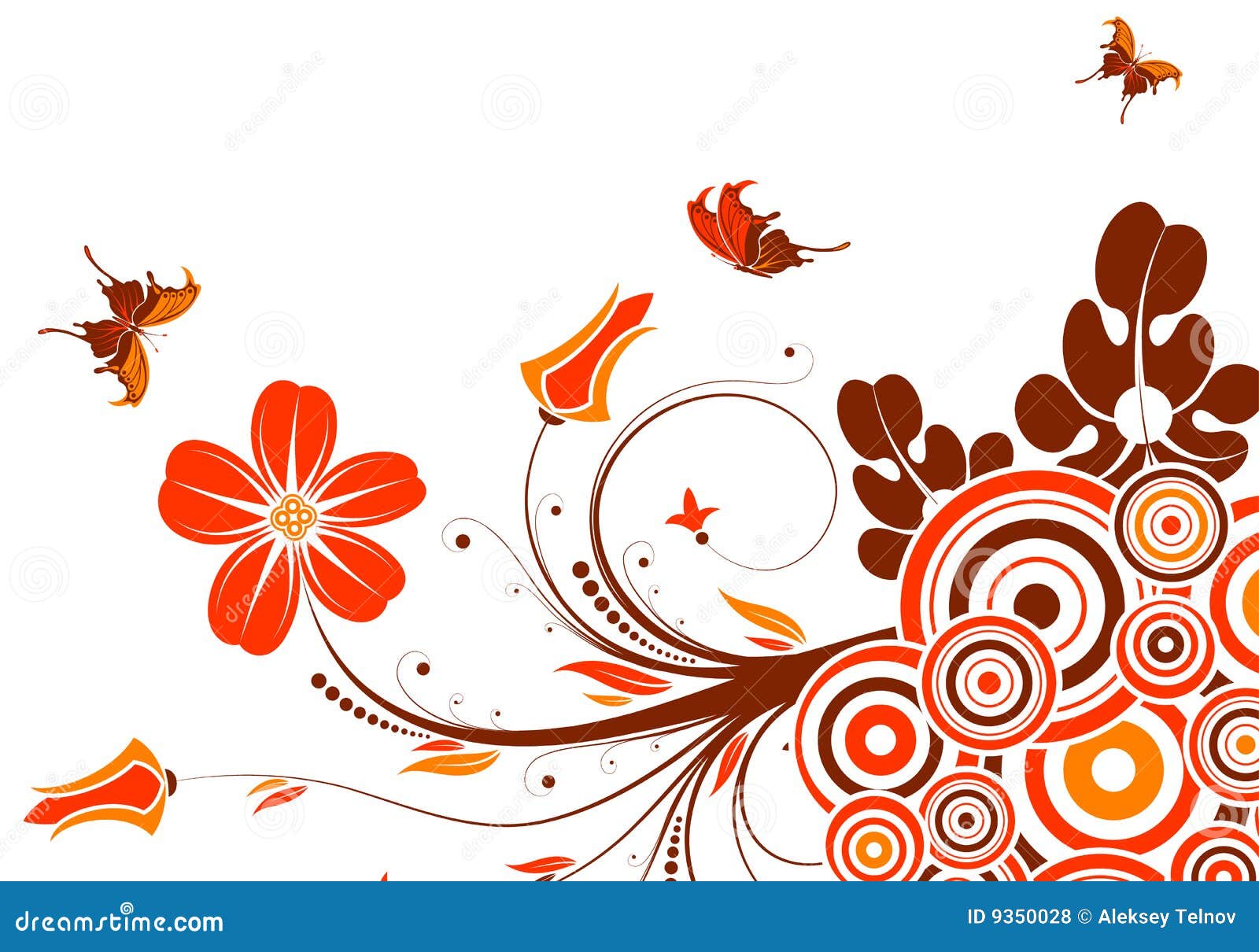 Floral background stock vector. Illustration of bloom - 9350028