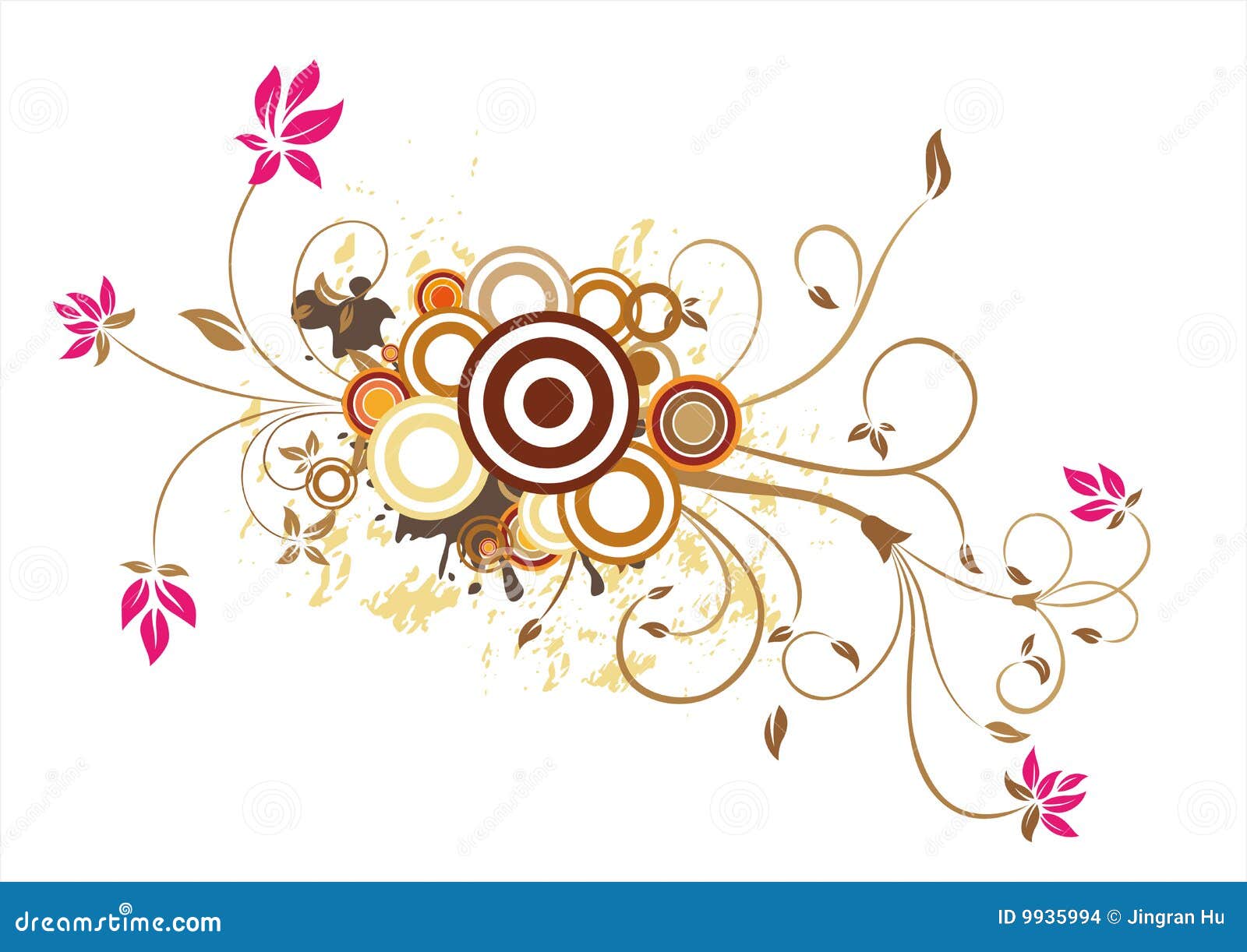 Floral background stock vector. Illustration of copyspace - 9935994