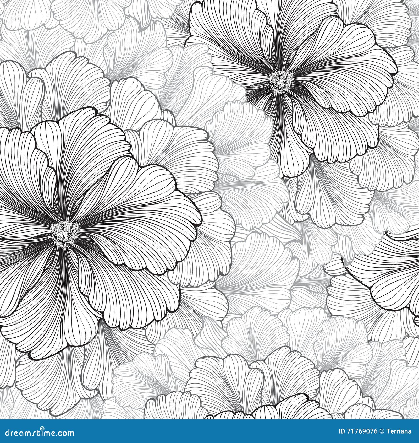 floral background. flower pattern. flourish seamless texture