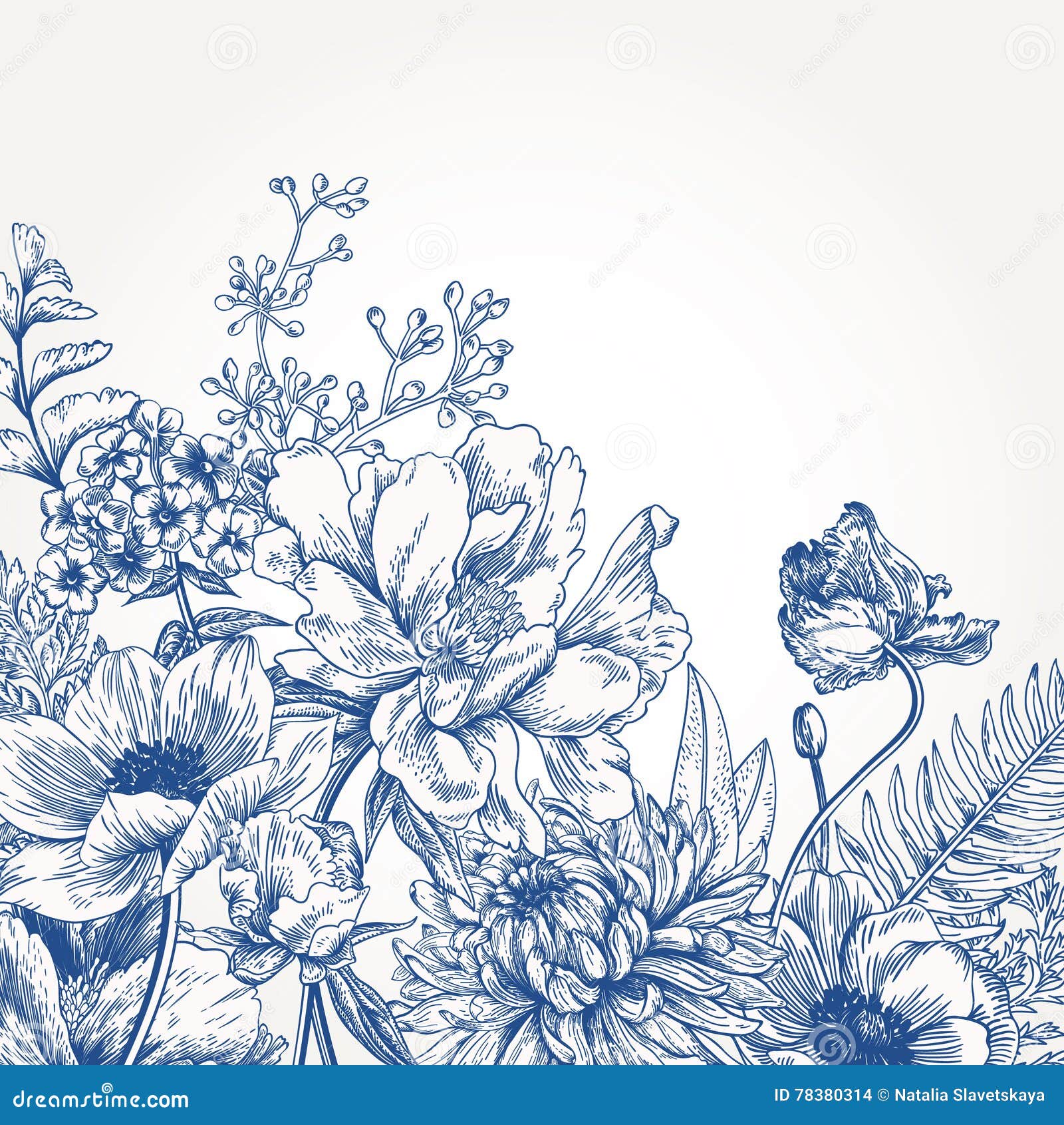 floral background with flowers.