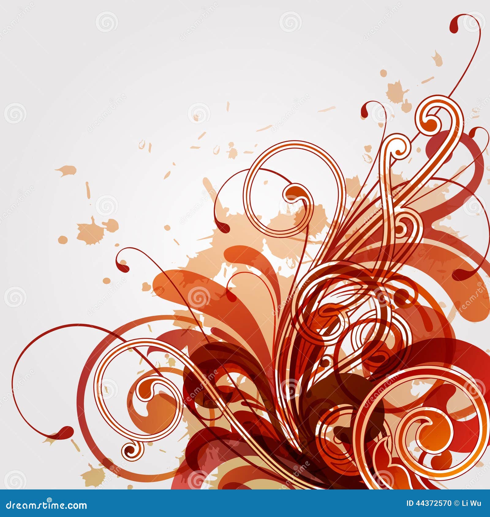 Floral background stock vector. Illustration of background - 44372570