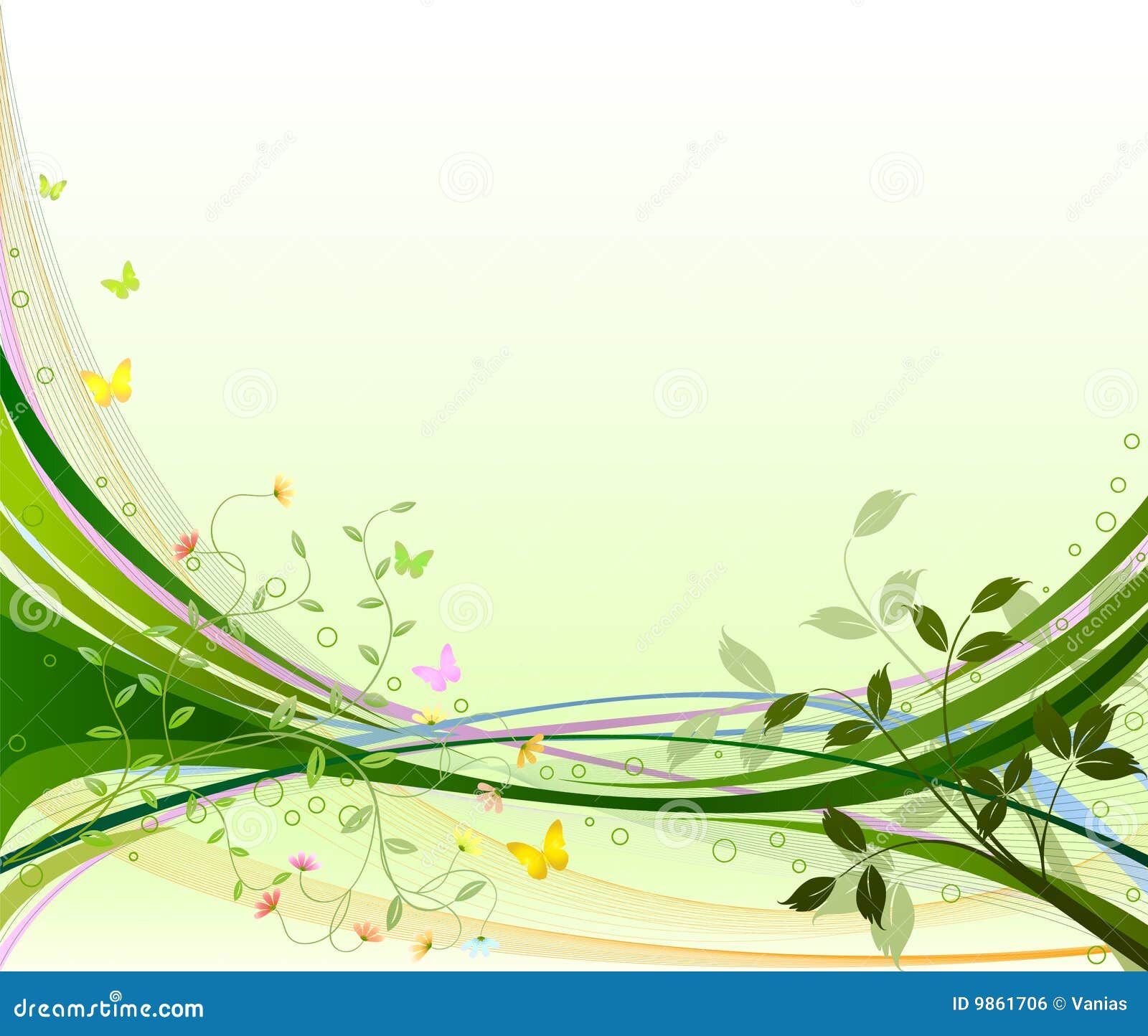 Floral background vector stock vector. Illustration of backdrop - 9861706