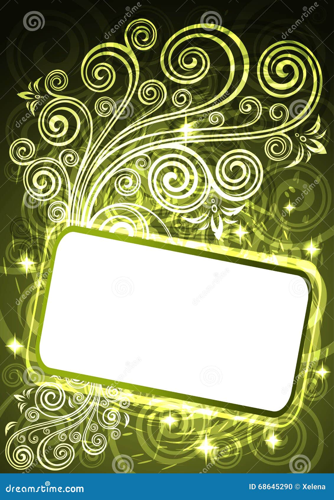 Floral background stock vector. Illustration of gradient - 68645290