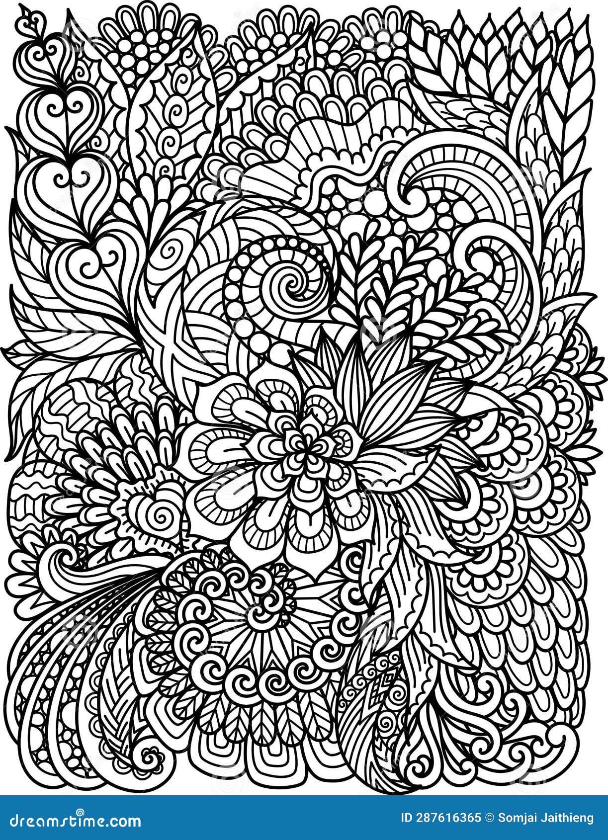 Floral background stock illustration. Illustration of flowers - 287616365