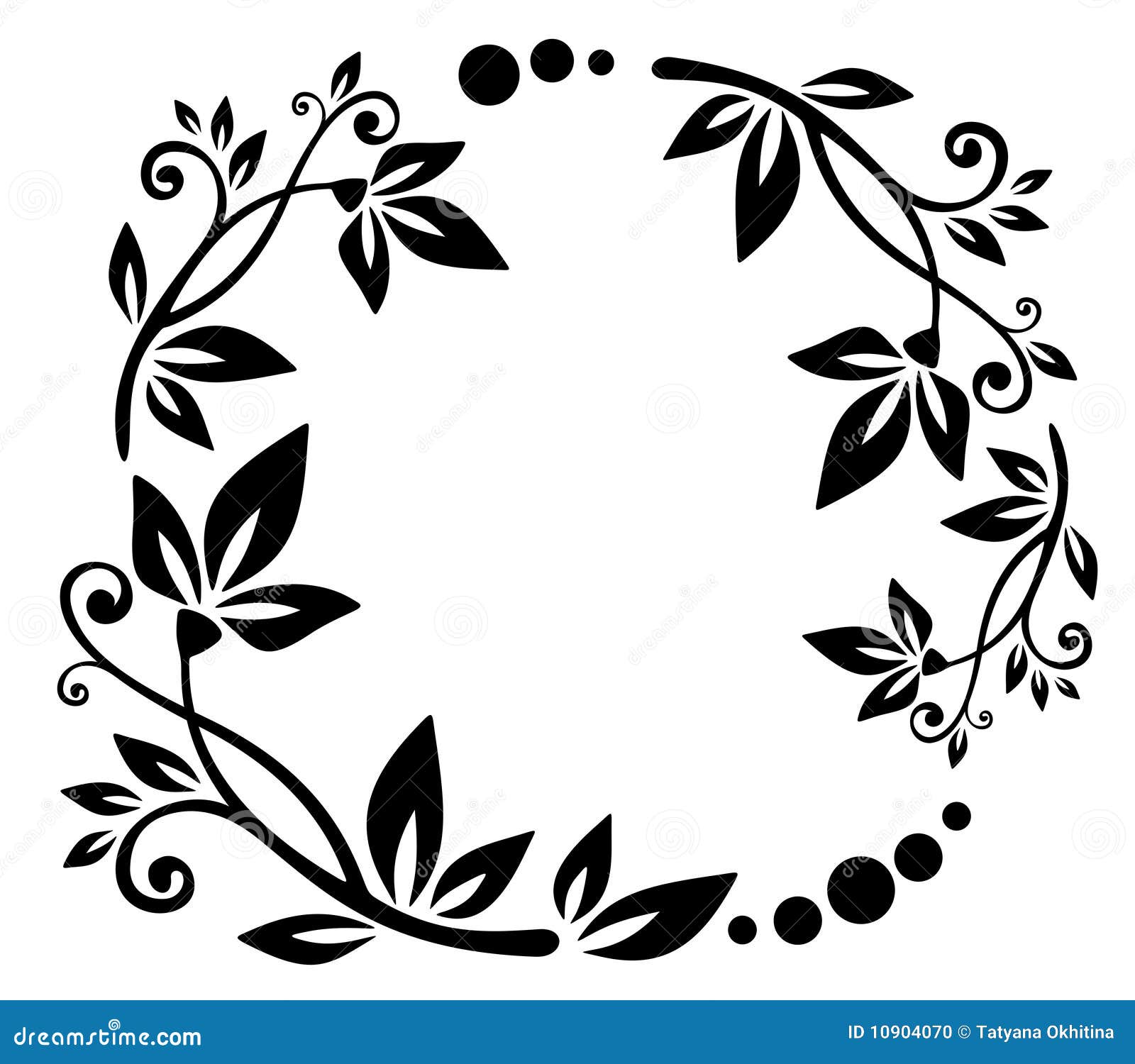 Floral border stock vector. Illustration of ornate, pattern - 10904070