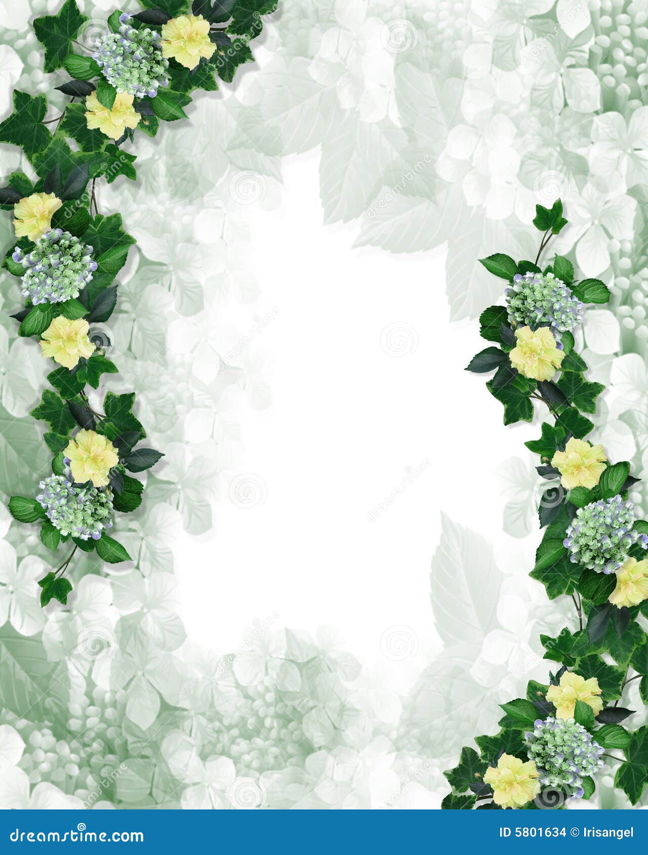 Floral Border Design Invitation Element Stock Illustration ...