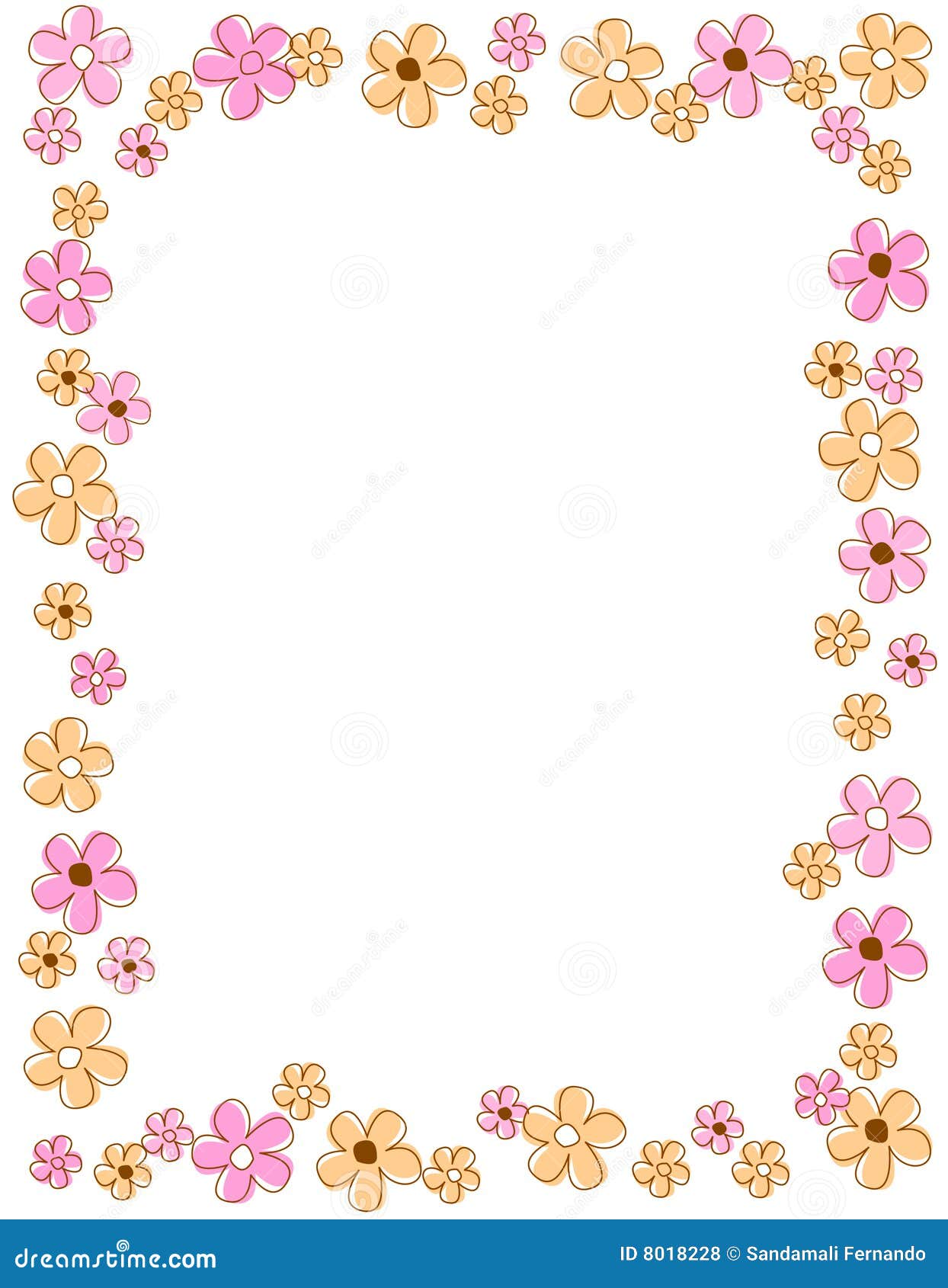 Floral Border / frame stock vector. Illustration of 