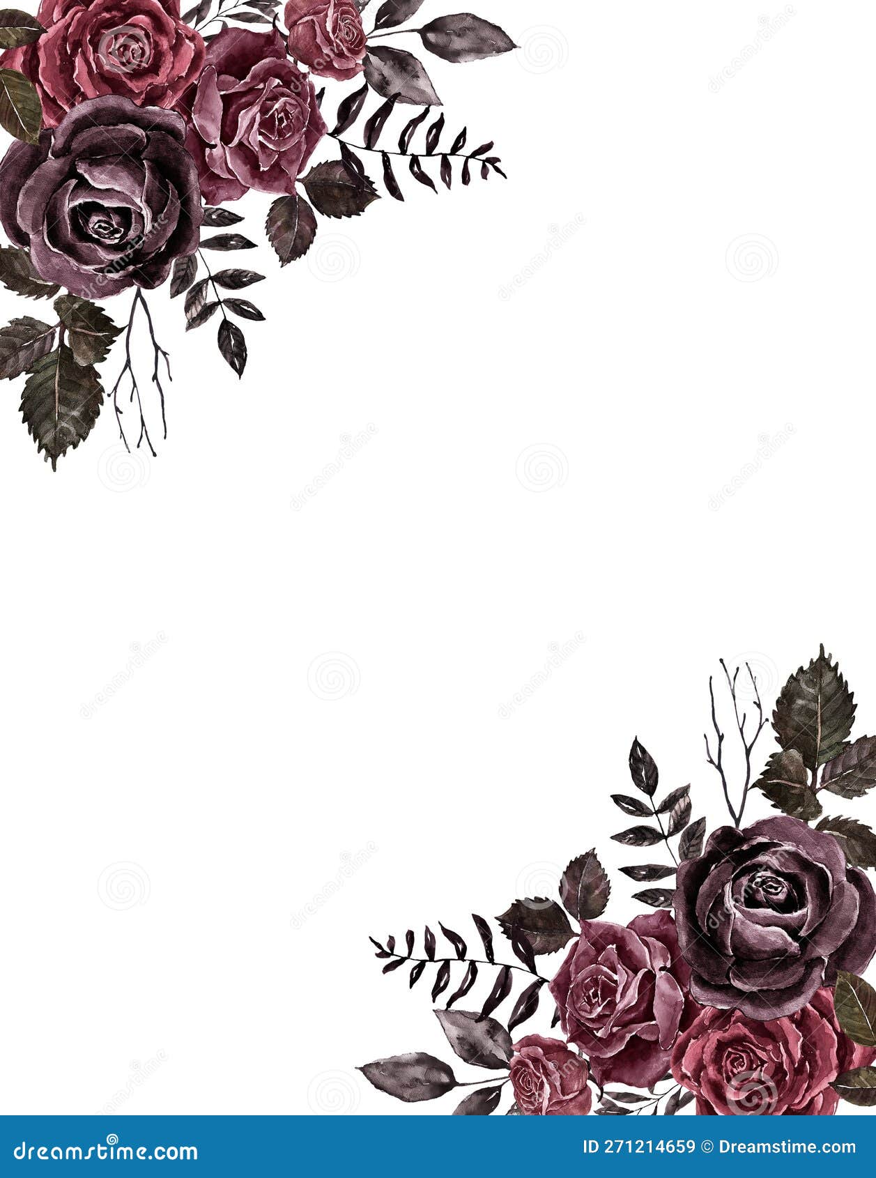 https://thumbs.dreamstime.com/z/floral-border-made-vintage-victorian-goth-style-watercolor-burgundy-red-maroon-black-roses-frame-dark-marsala-gothic-271214659.jpg