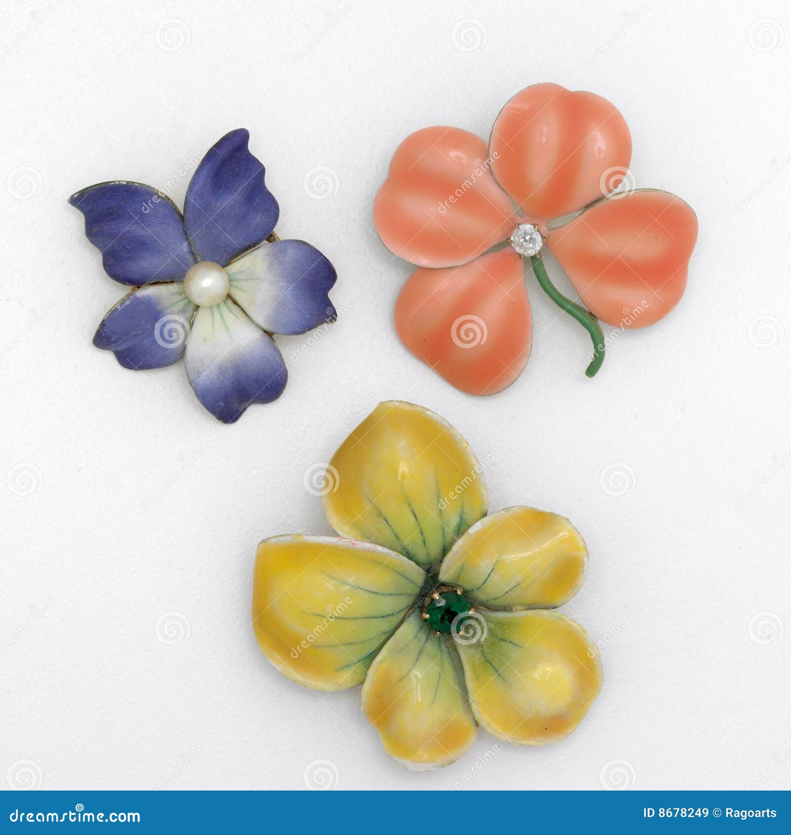 Floral Brooches editorial stock image. Image of gemstone 8678249