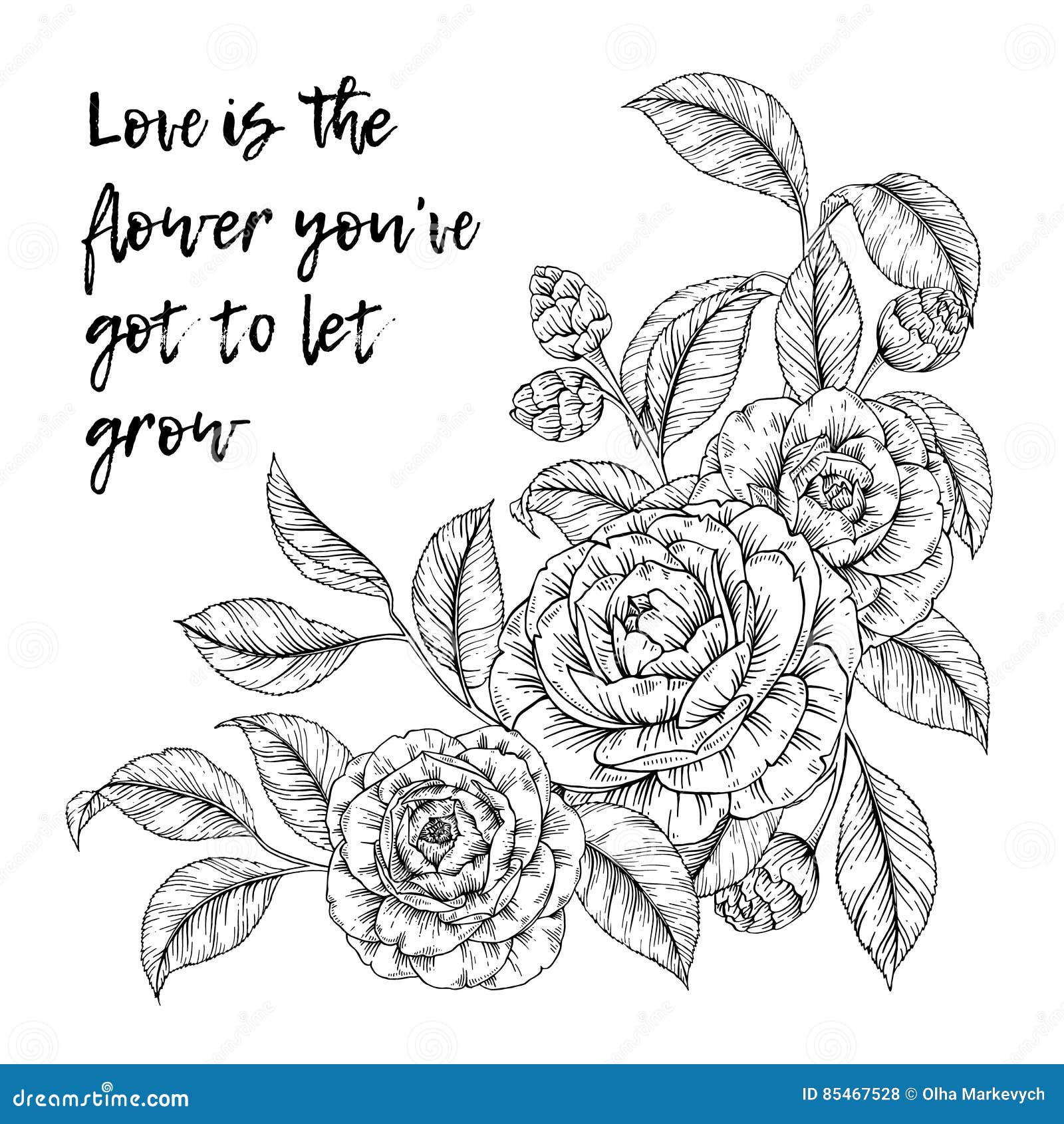 Carnation Flowers Garden Quote T-shirt Design Vector Download