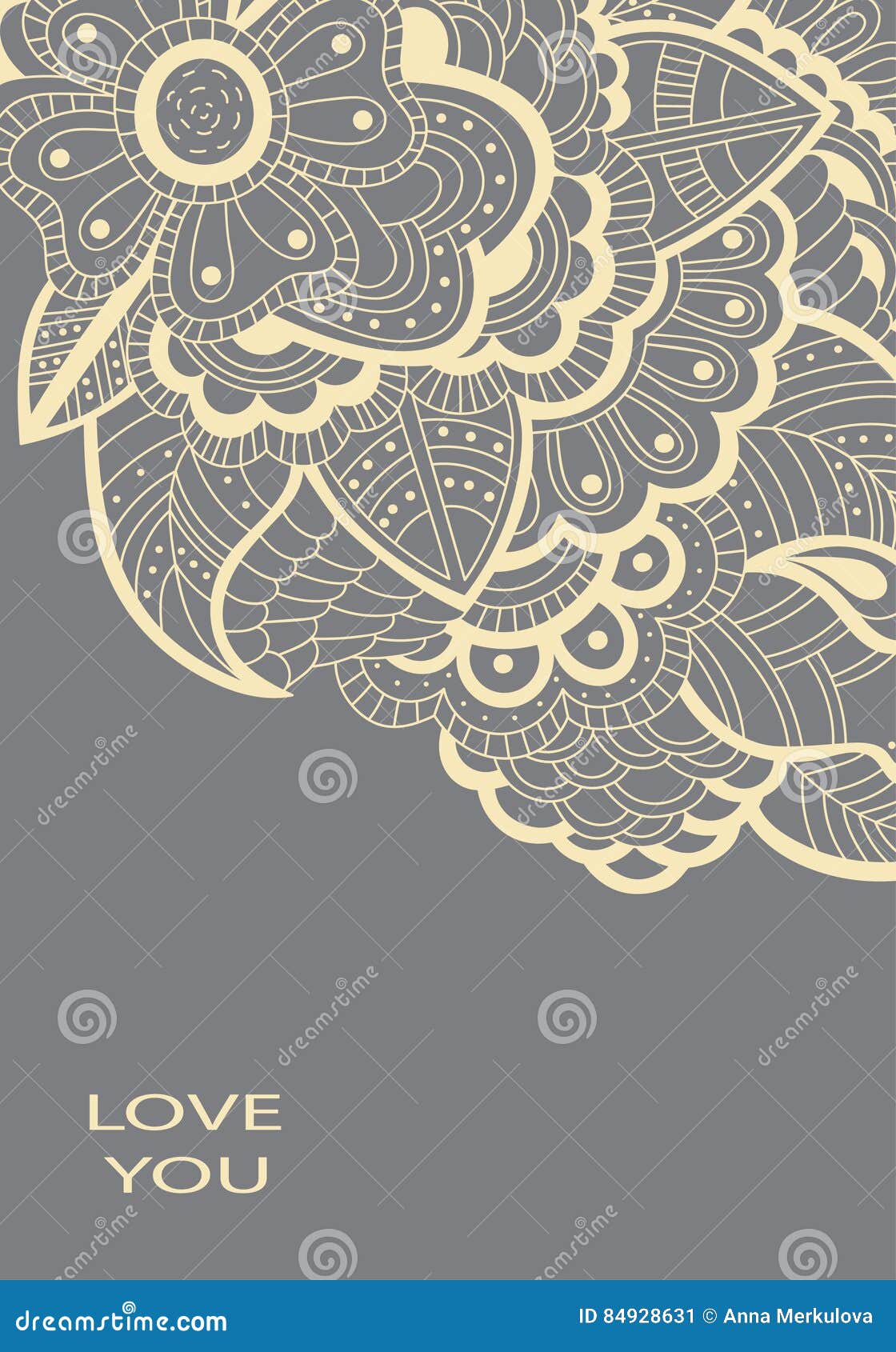 Floral card design stock vector. Illustration of blossom 84928631