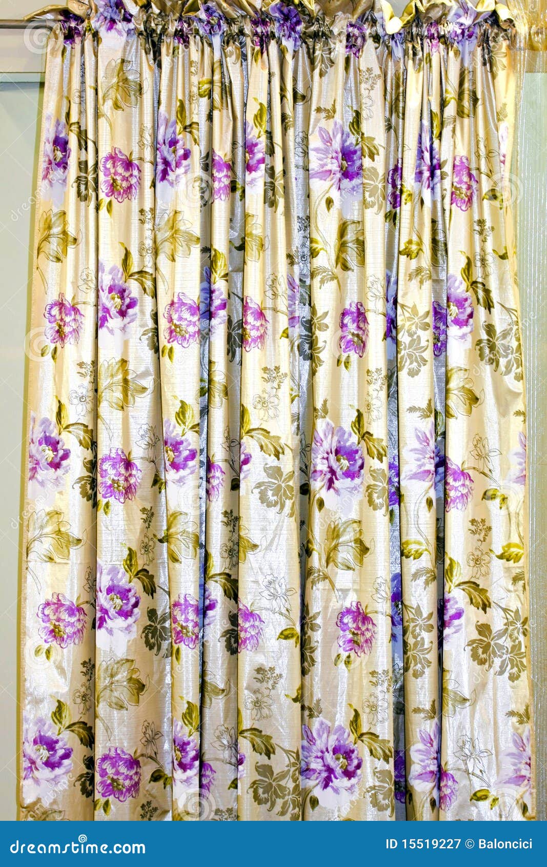 Floral curtain stock image. Image of texture, floral 15519227