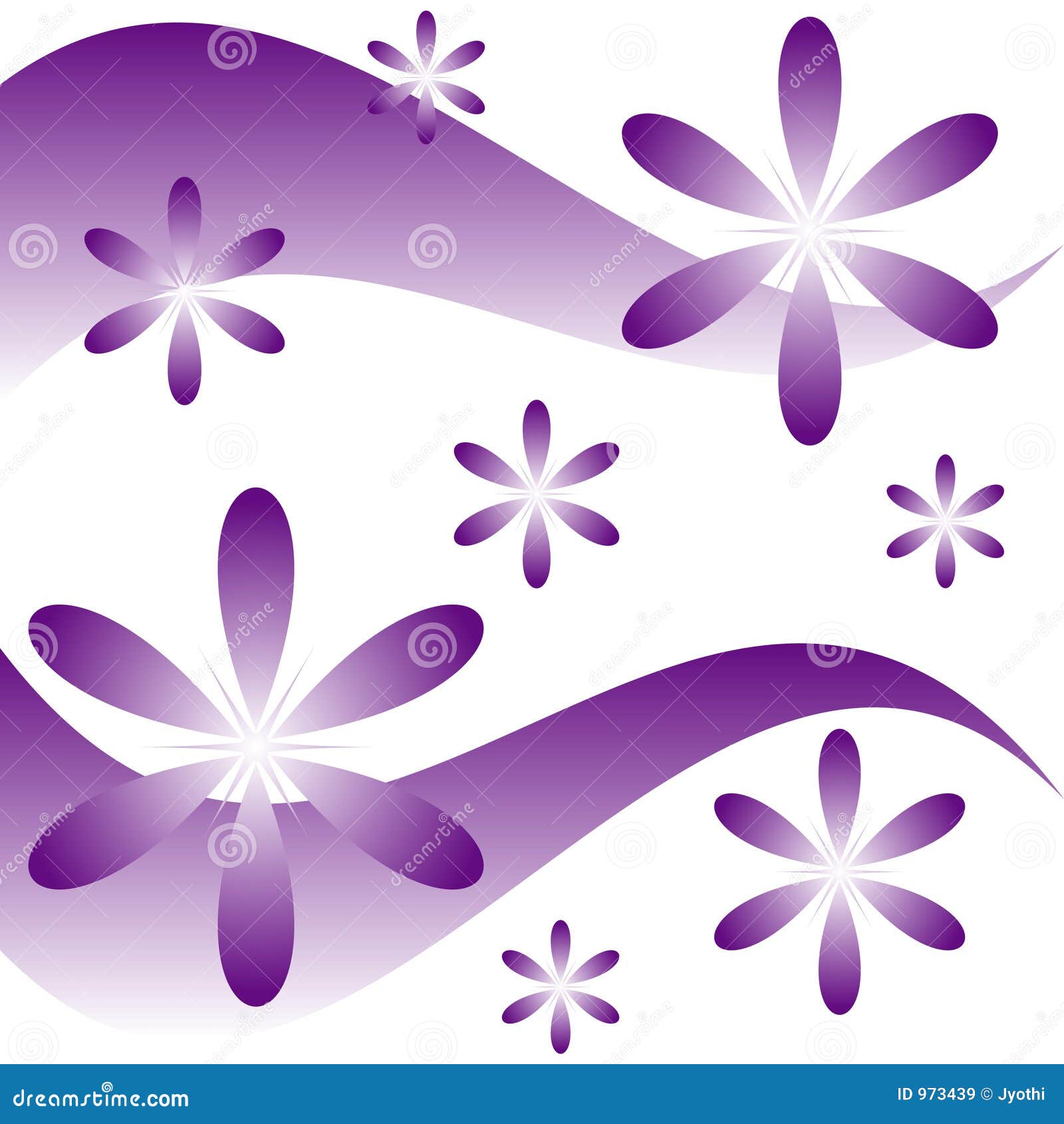 Floral curves stock vector. Illustration of print, beauty - 973439