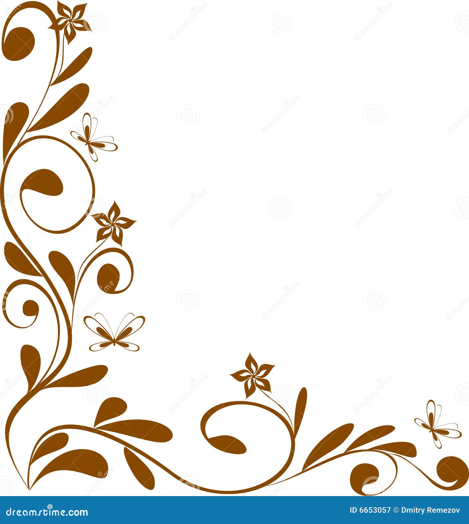 Floral design corner stock vector Image of decoration 