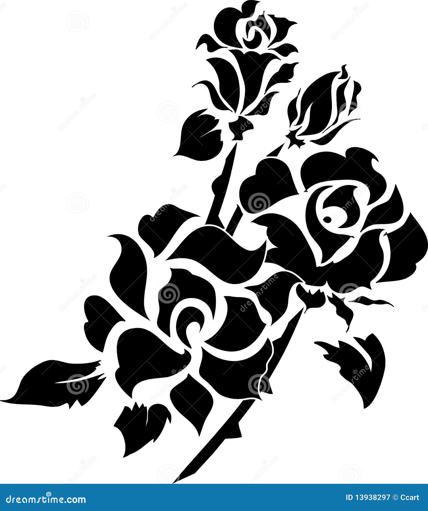 Floral Design Element stock vector. Illustration of victorian - 13938297