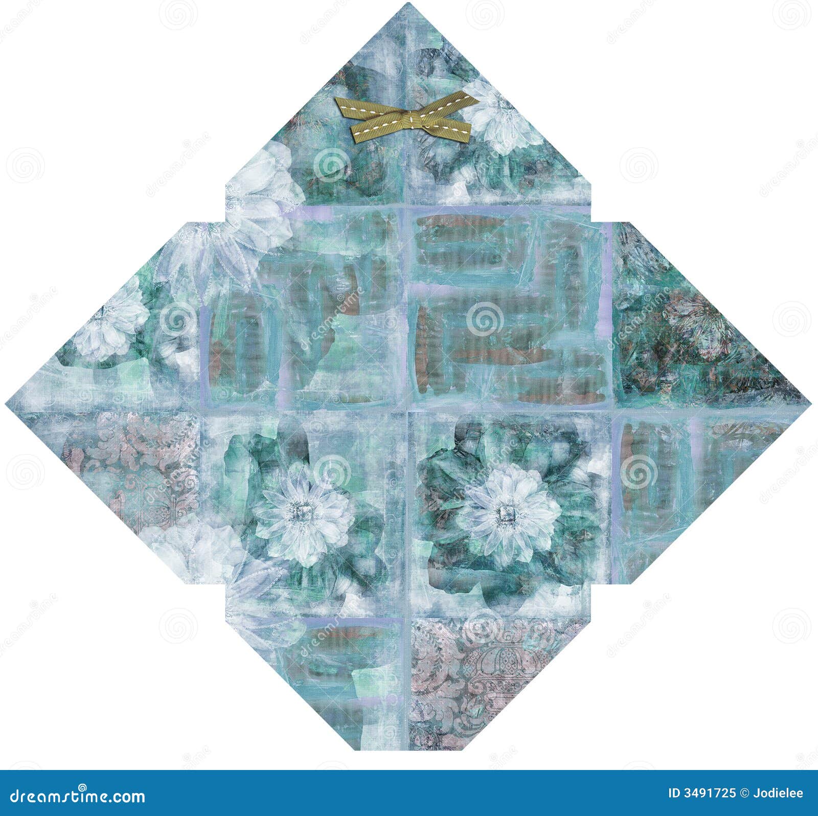 floral envelope template stock image image of blue model 3491725