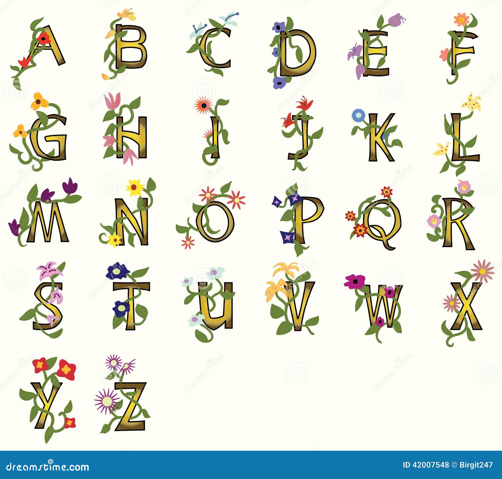 Floral Capital Letters Fonts