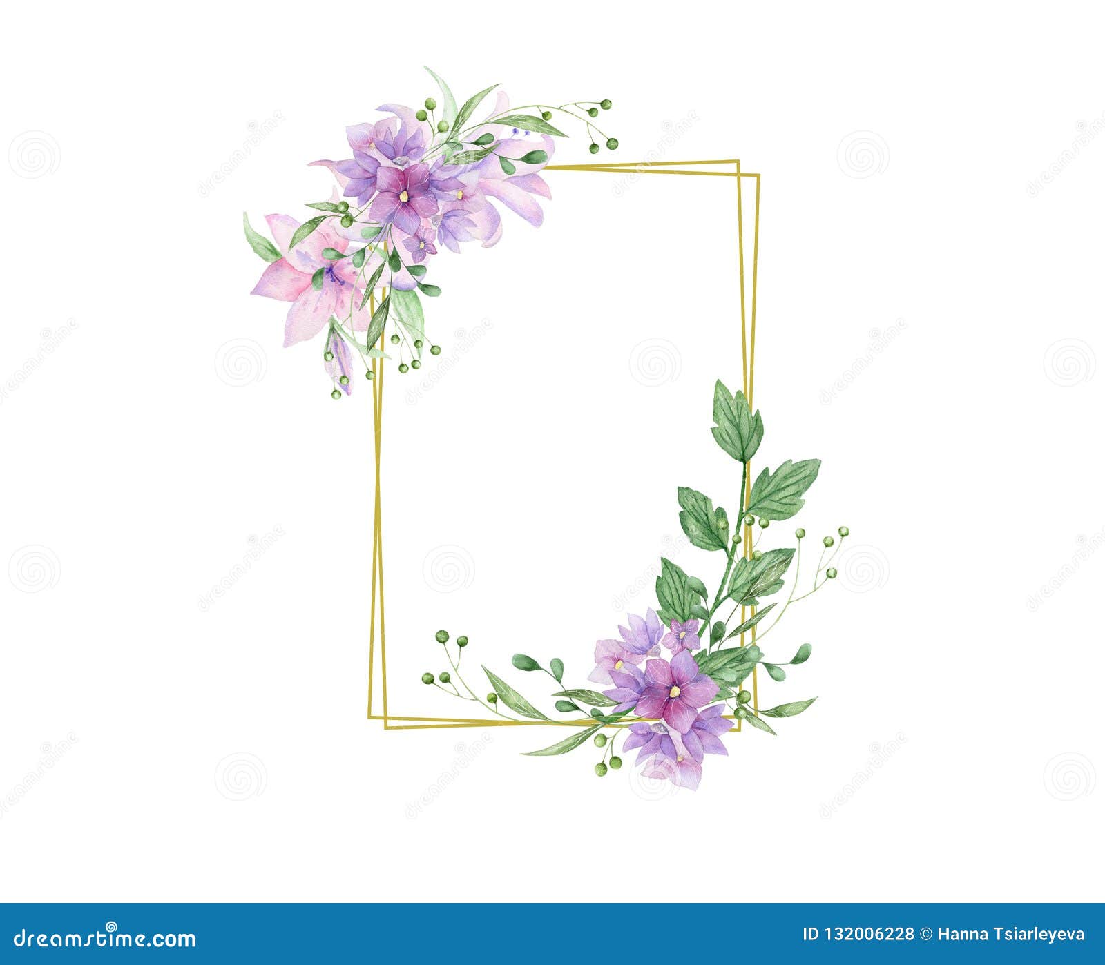 floral frame with pink roses and decorative leaves. watercolor invitation . background to save the date. greeting card with