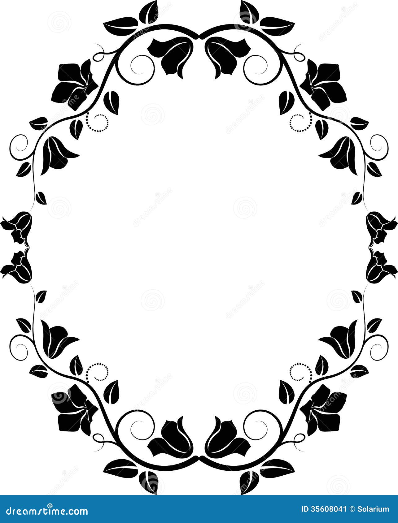 Download Floral frame stock vector. Illustration of clip, flower ...