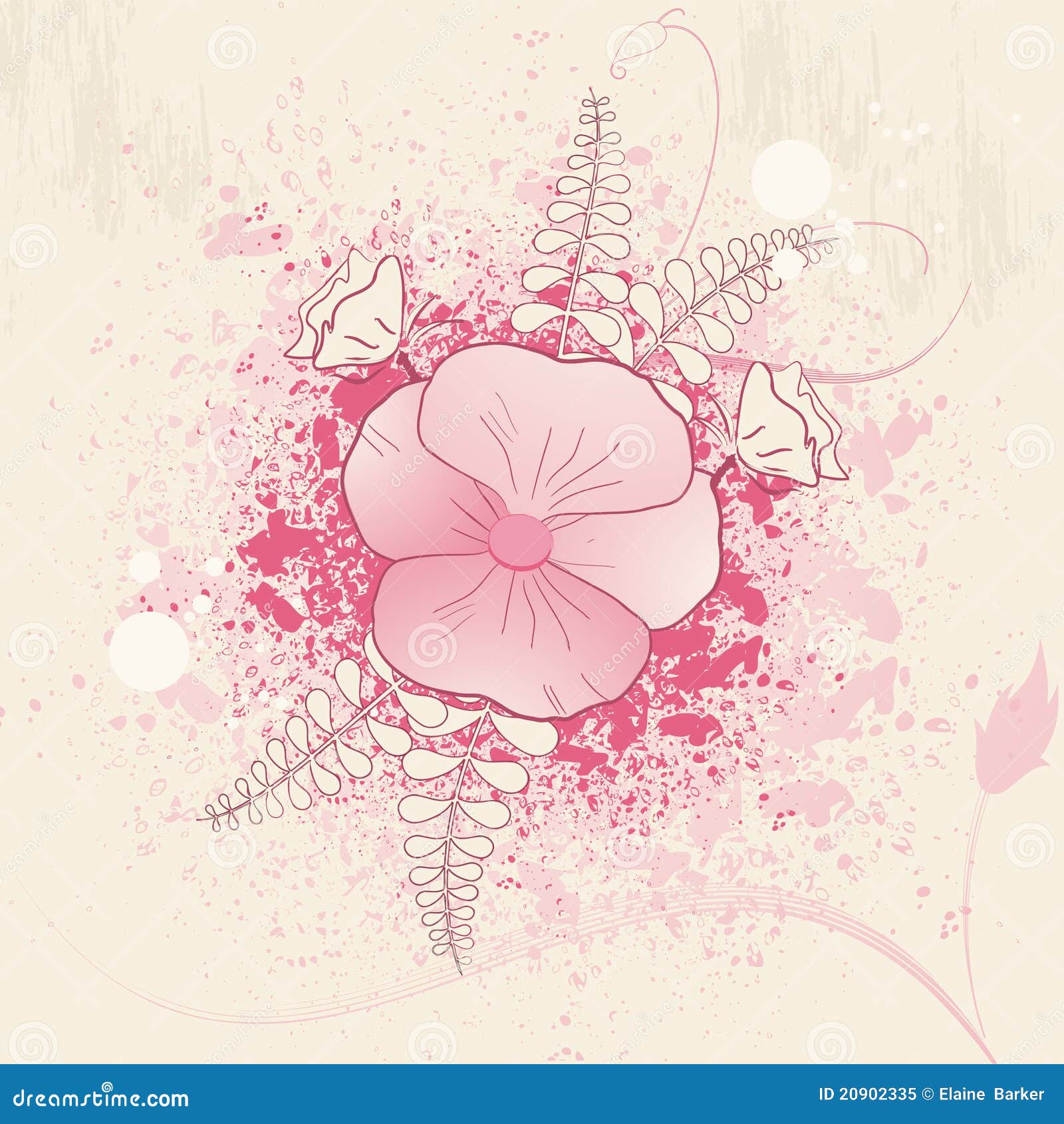 Floral grunge background stock vector. Illustration of speck - 20902335
